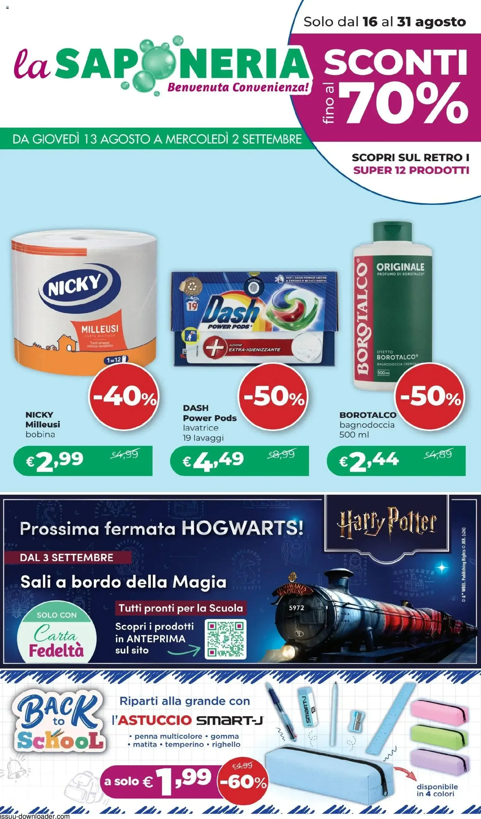La Saponeria volantino dal 13/08/2026 - online Offerte da 13 agosto a 2 settembre di 2026 - Pagina del volantino 1