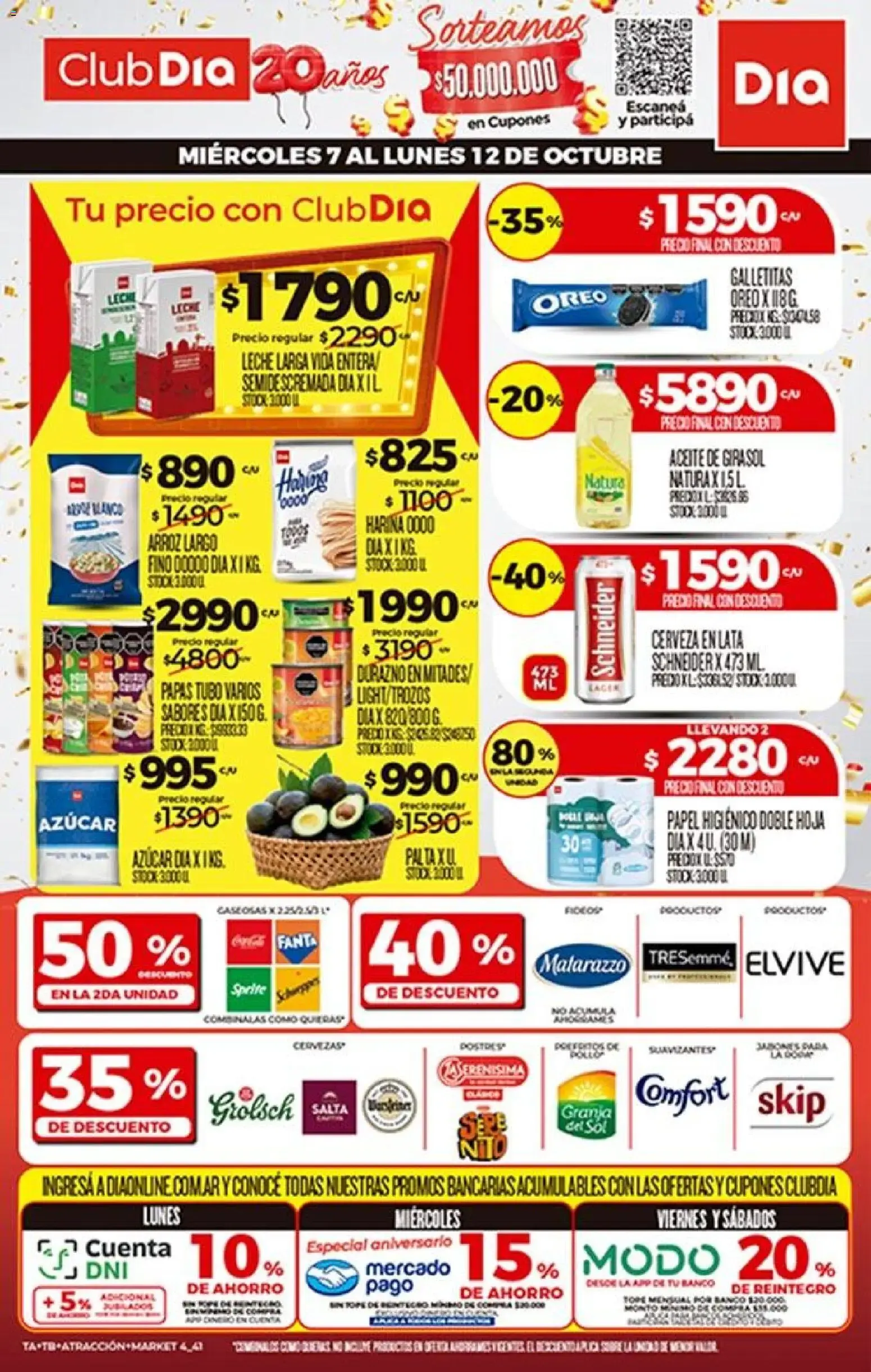 Ofertas de Supermercado DIA Ofertas del 07/10/2026 - 12/10/2026 7 de octubre al 12 de octubre 2026 - Página 1 del catálogo