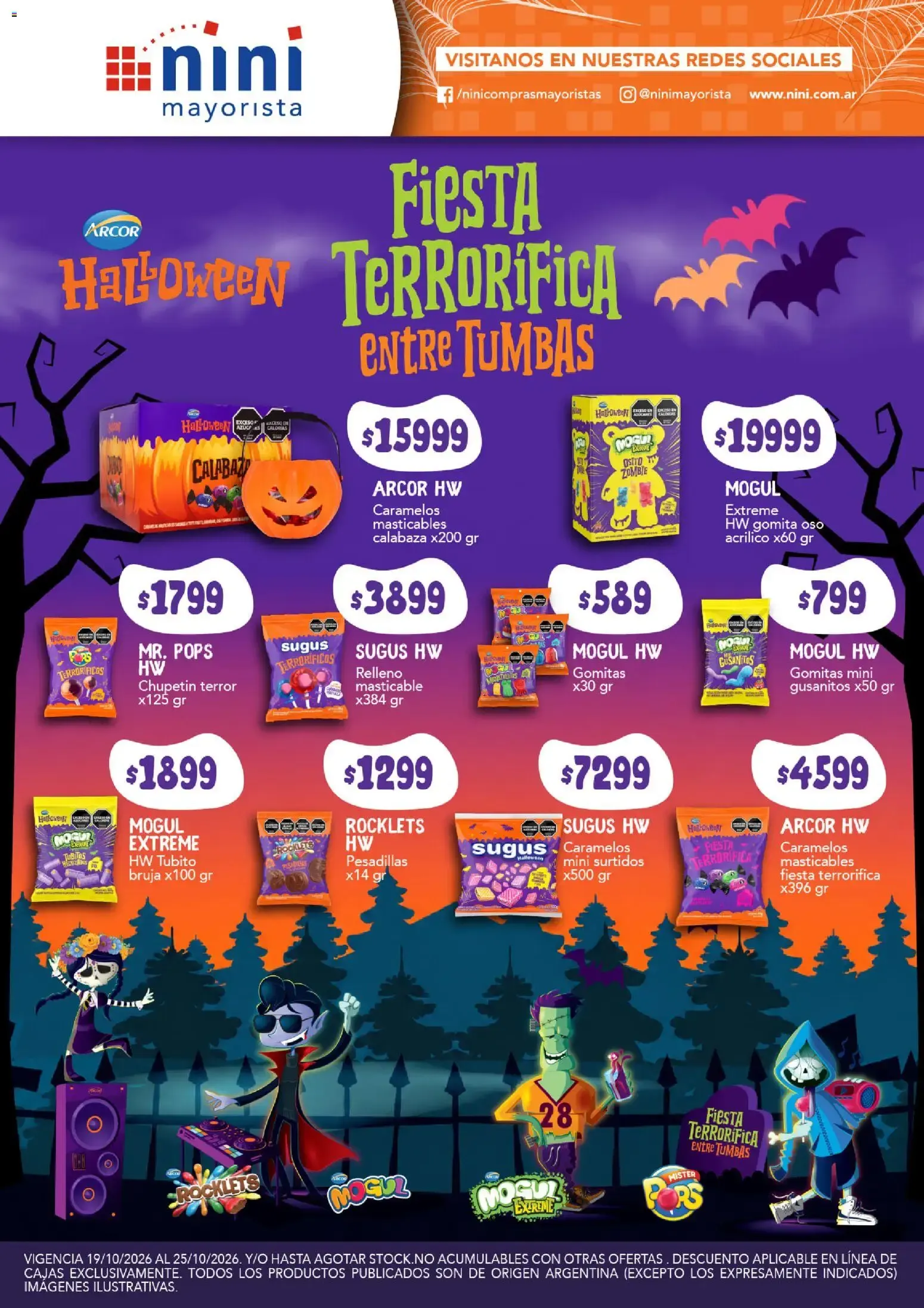 Ofertas de NINI Mayorista - Fiesta Terrorífica entre Tumbas (Halloween) 19 de octubre al 25 de octubre 2026 - Página 1 del catálogo