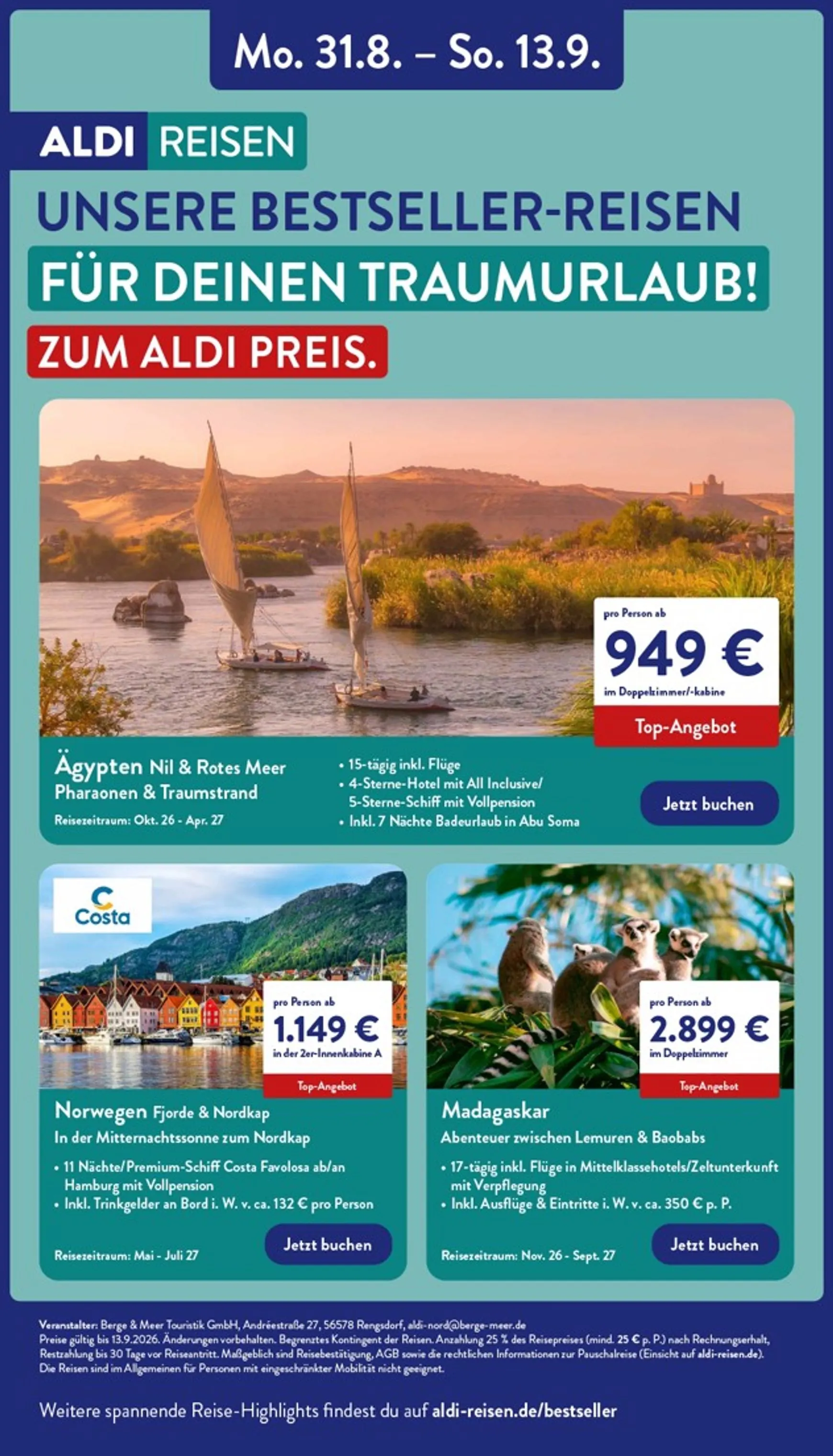 ALDI NORD Prospekt nächste Woche – von Montag 31.08.2026 bis Samstag 05.09.2026 von 31. August bis 5. September 2026 - Prospekt seite 40
