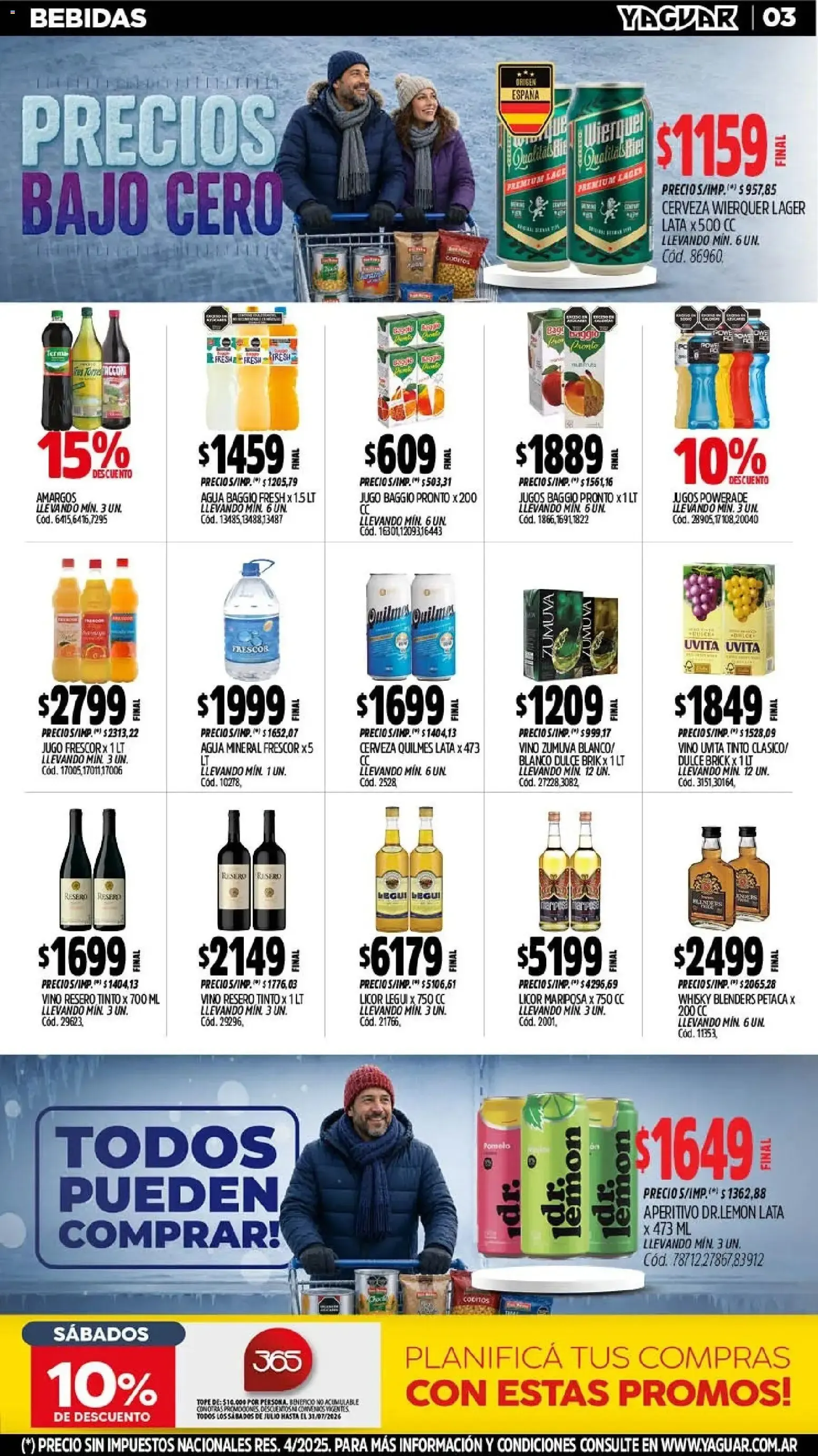 Ofertas de Mayorista Yaguar - Precios Bajo Cero 20 de julio al 26 de julio 2026 - Página 3 del catálogo