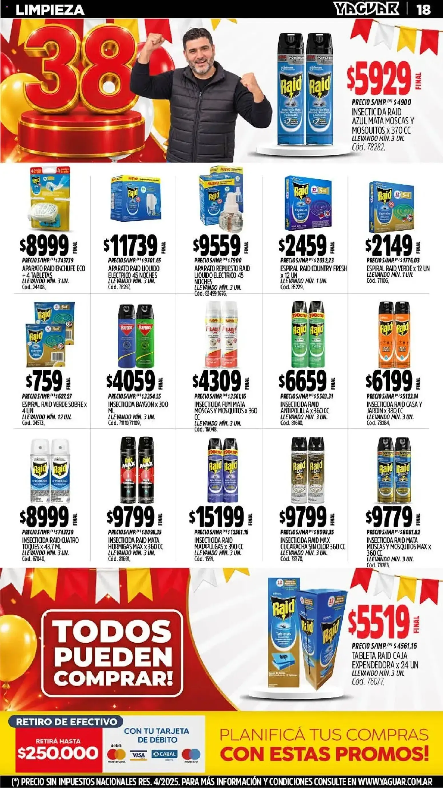Ofertas de Mayorista Yaguar - El Cumple del Año 38 26 de octubre al 31 de octubre 2026 - Página 19 del catálogo