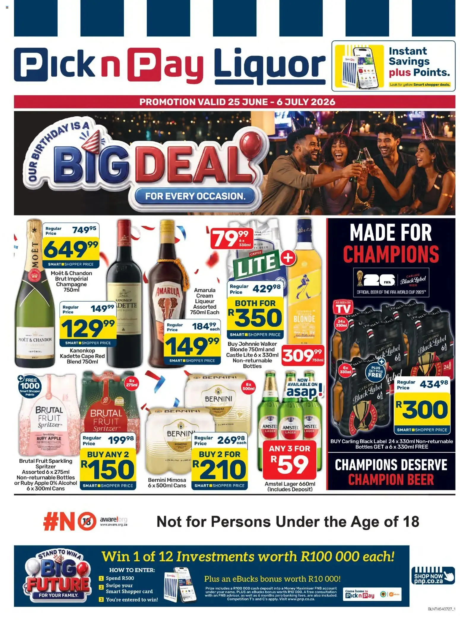 Pick n Pay - Liquor Specials (25/06/2026 - 06/07/2026) Online from 25 June to 6 July 2026 - Catalogue Page 1