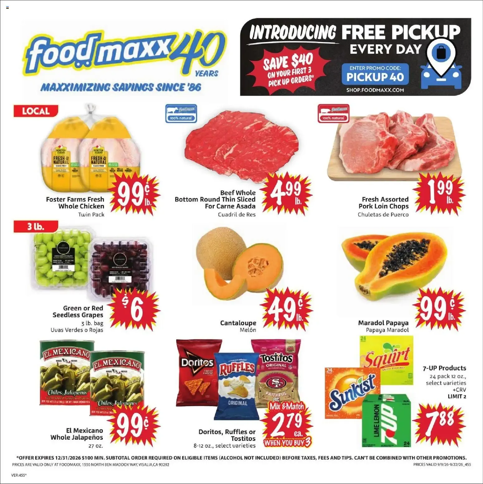 FoodMaxx Weekly Ad - CA (09/09 - 09/22 2026) - Flyer