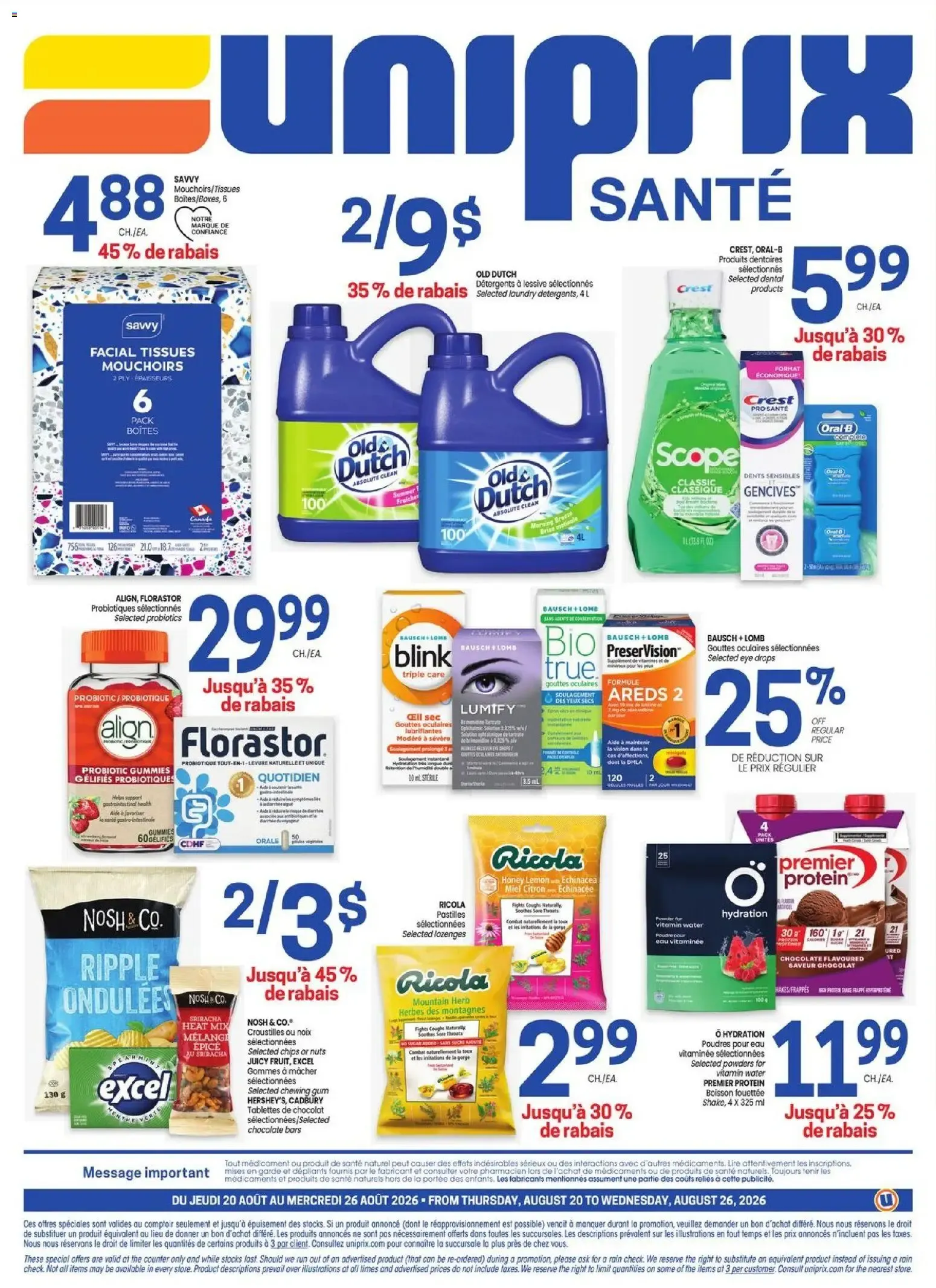 Uniprix - Uniprix Sante from Aug 20, 2026 > weekly specials & deals from August 20 to August 26 2026 - flyer page 4