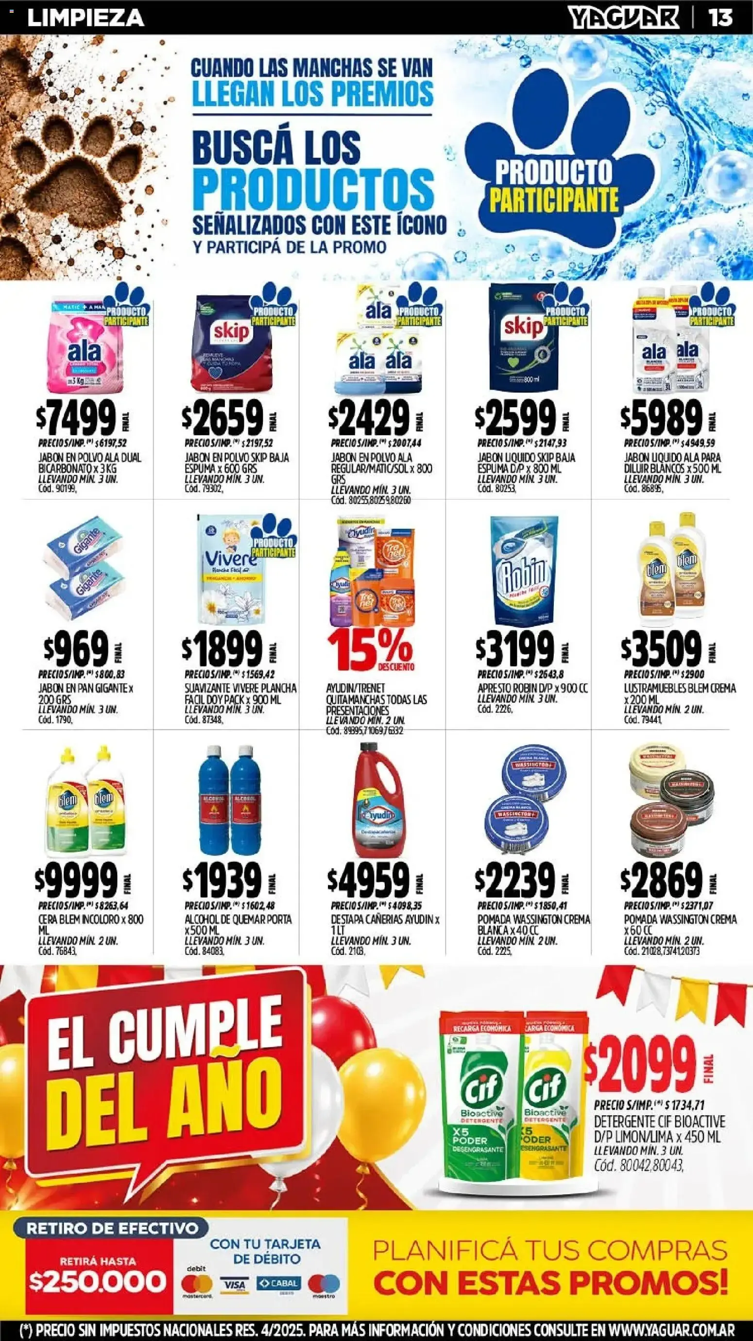 Ofertas de Yaguar - Oferta Semanal Chaco del 19/10/2026 - 24/10/2026 19 de octubre al 24 de octubre 2026 - Página 15 del catálogo