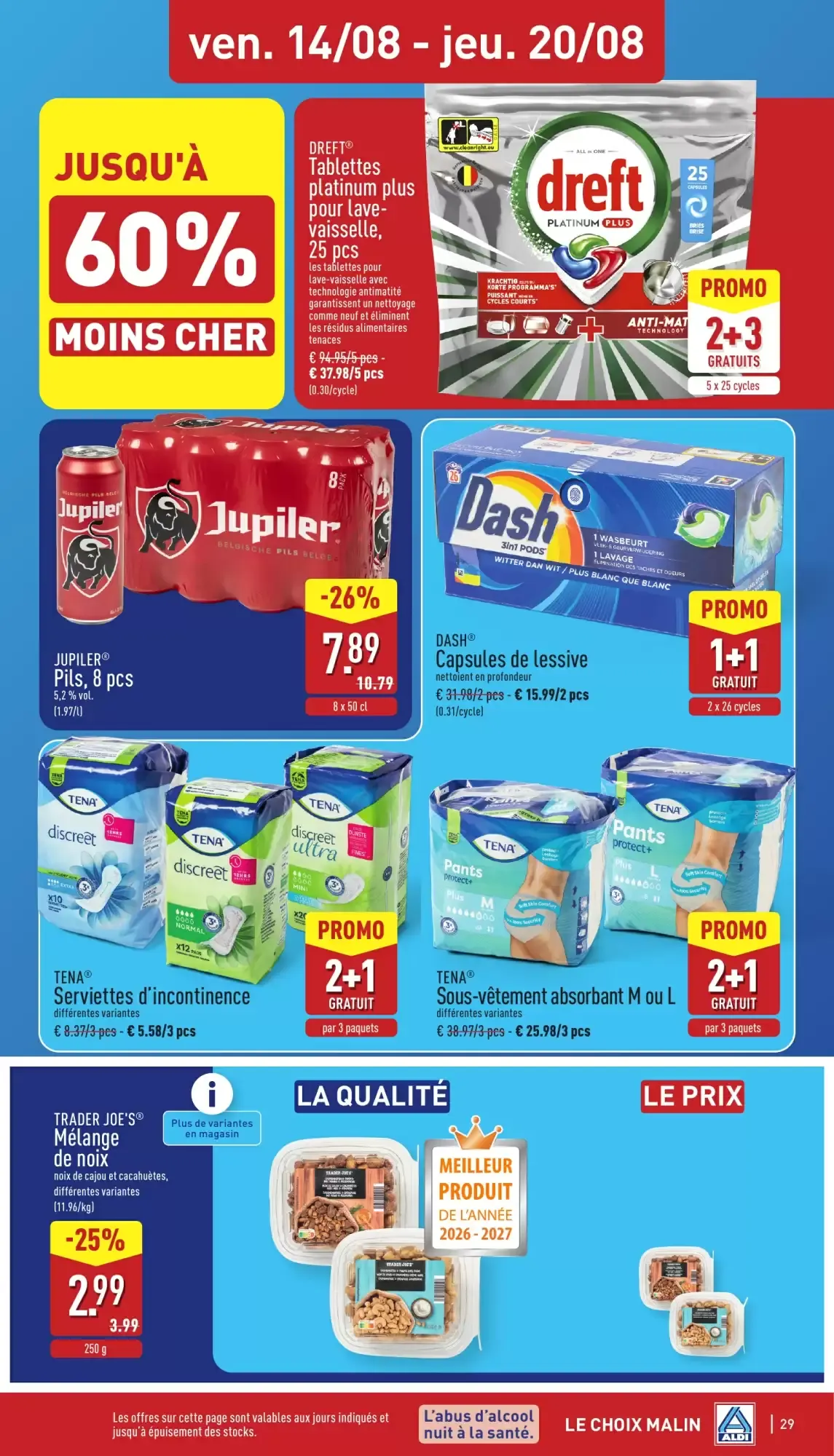 ALDI Dépliant du lun. 10/08 au ven. 14/08 van 10 augustus tot 14 augustus 2026 - folder pagina 29