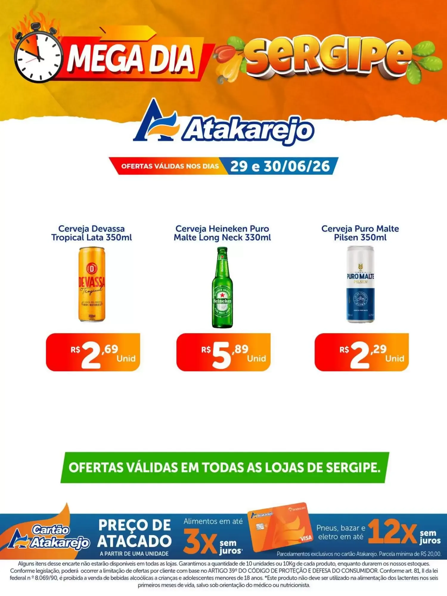Encarte de MEGA DIA Atakarejo SERGIPE 29 de junho até 30 de junho 2026 - Pagina 9