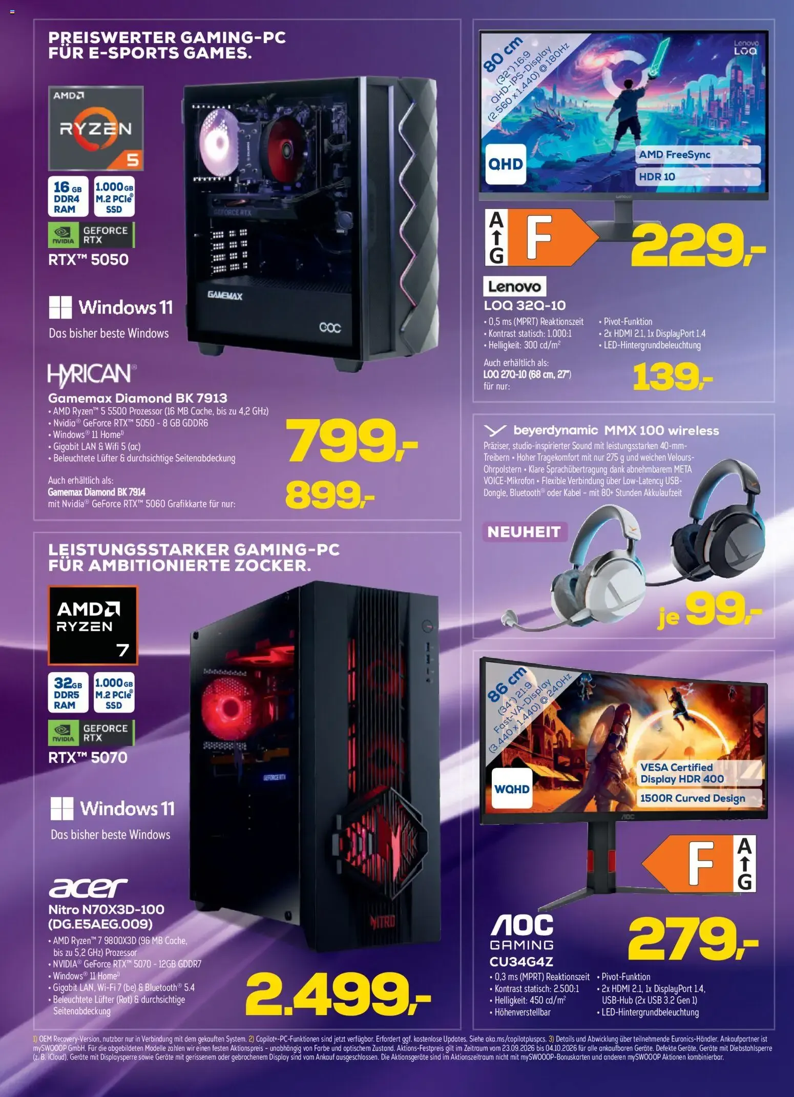 Euronics PC-Flyer KW 39 von 23. September bis 4. Oktober 2026 - Prospekt seite 11