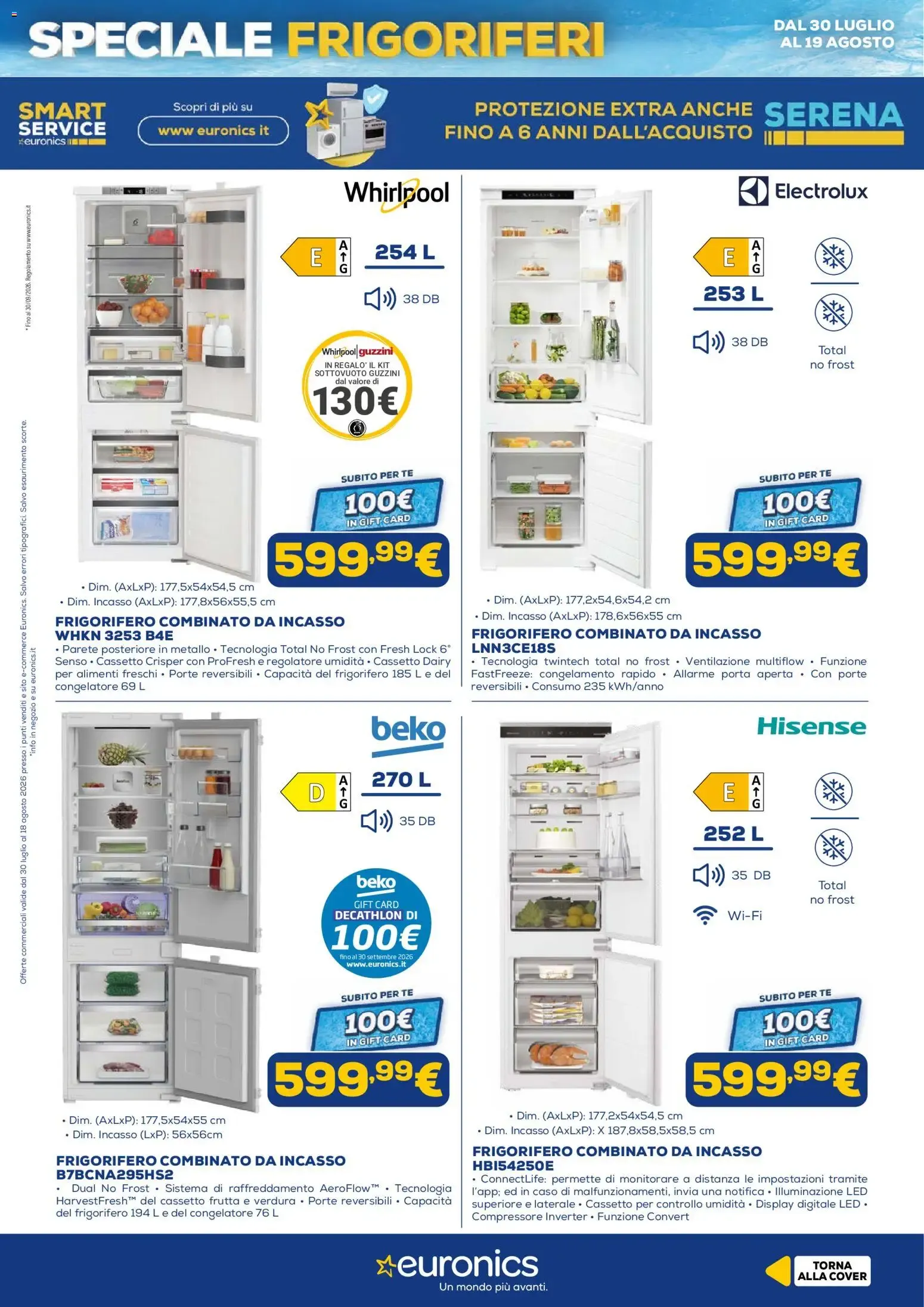 Euronics Speciale Frigoriferi da 30 luglio a 18 agosto di 2026 - Pagina del volantino 17