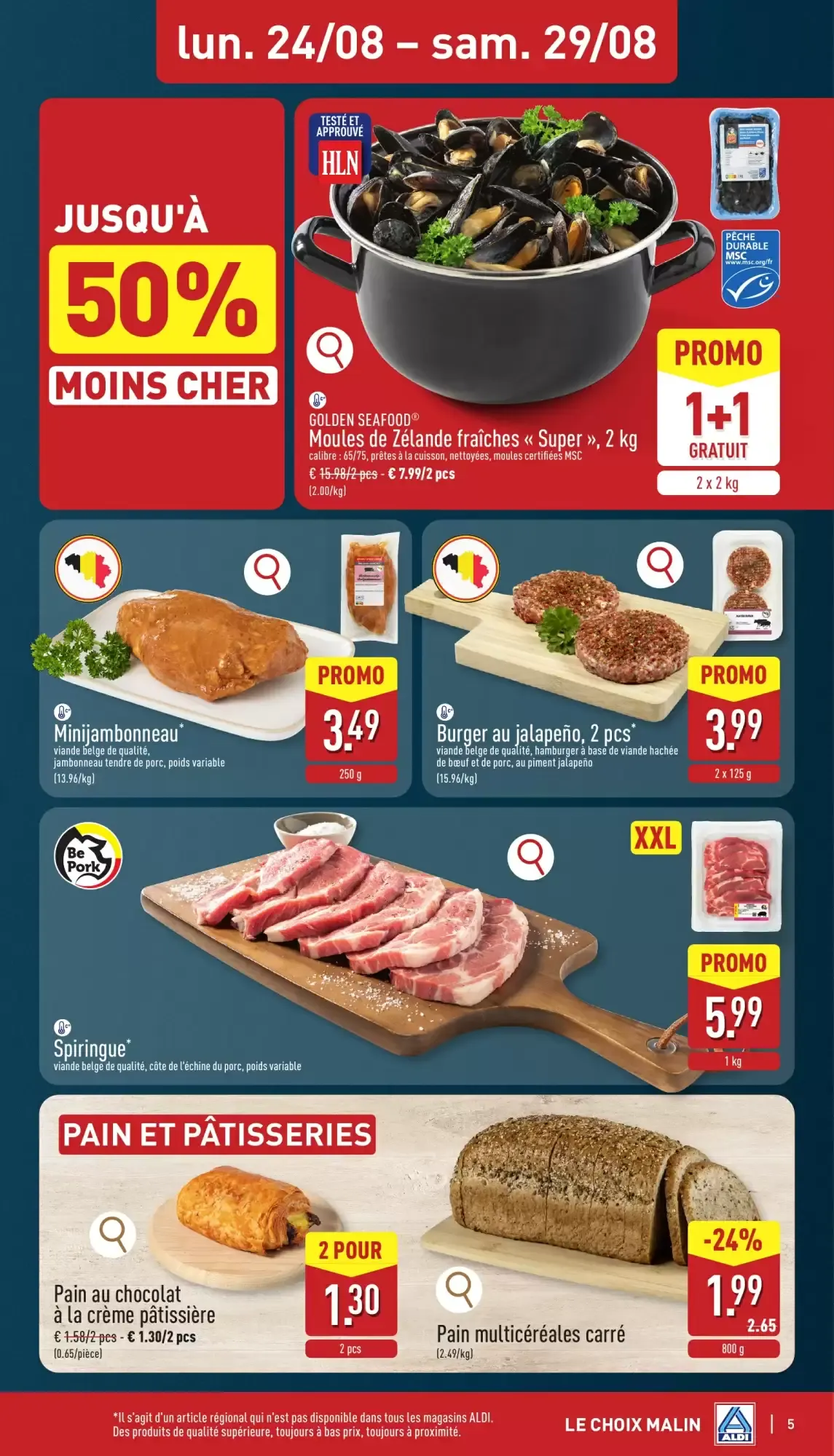 ALDI Dépliant du 24/08 au 29/08 van 24 augustus tot 29 augustus 2026 - folder pagina 5