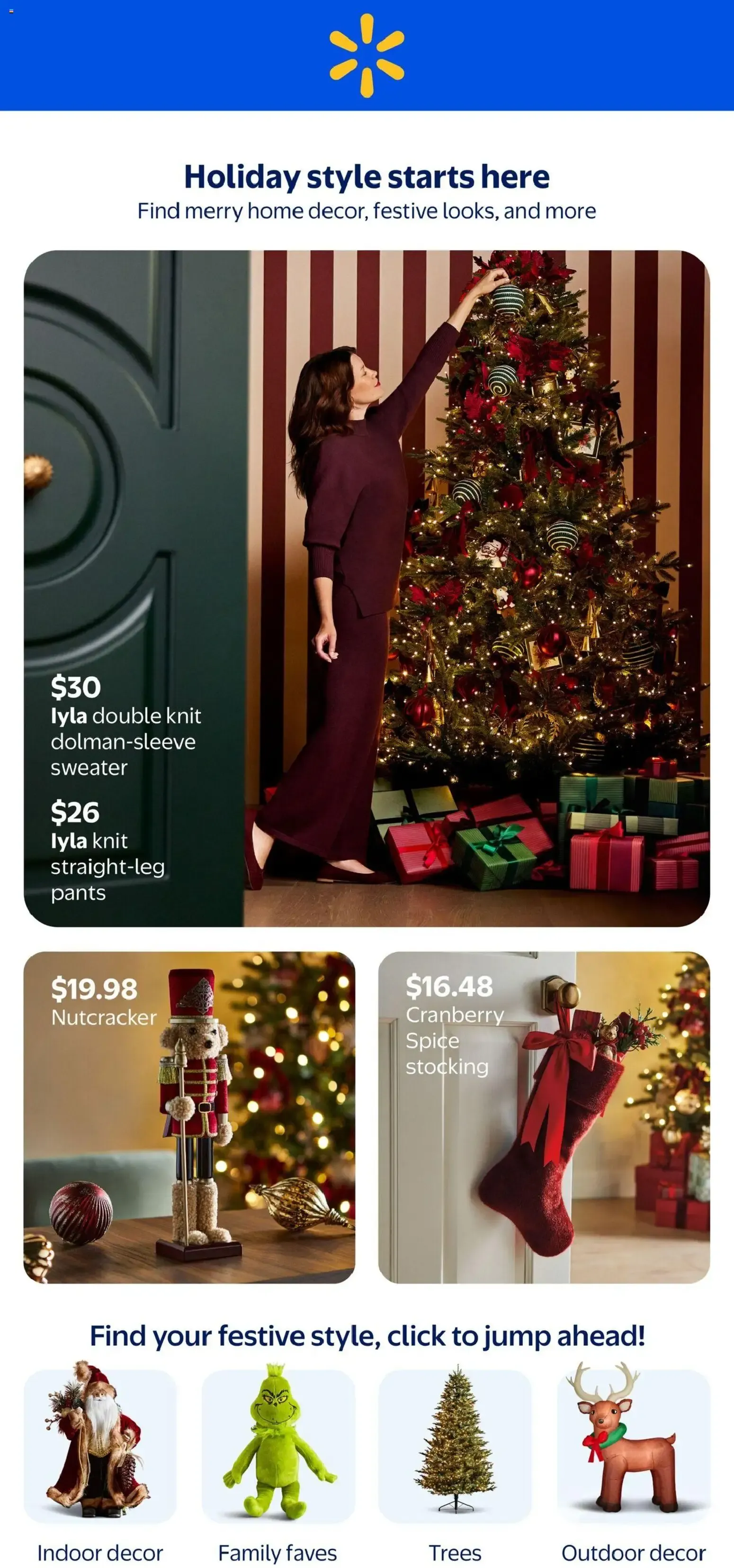 Walmart flyer - Holiday style starts here from Oct 29, 2026 > weekly specials & deals from October 29 to November 25 2026 - flyer page 1