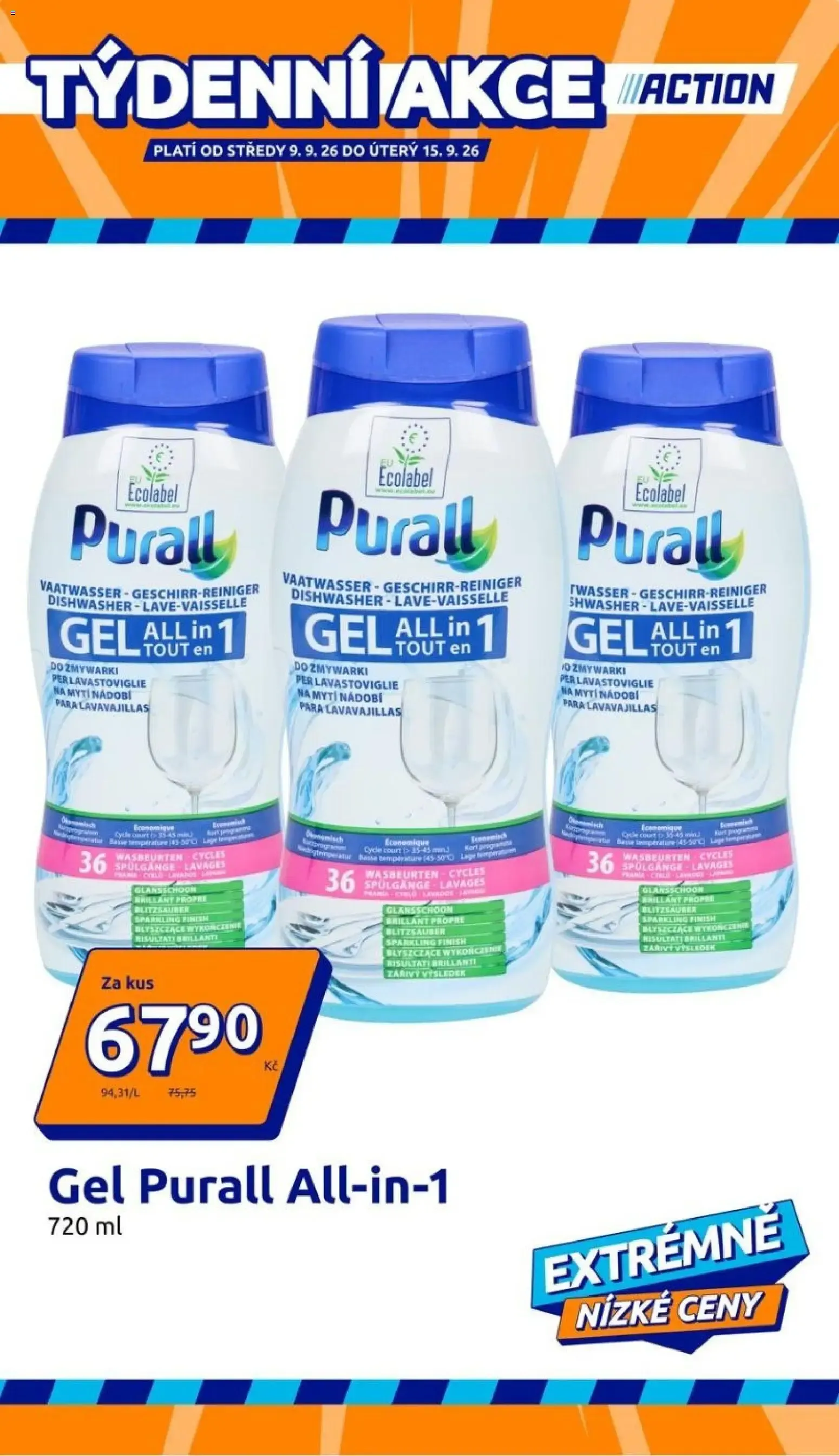 TÝDENNÍ AKCE ACTION: Gel Purall All-in-1 - 9. září 15. září 2026 - Page 1