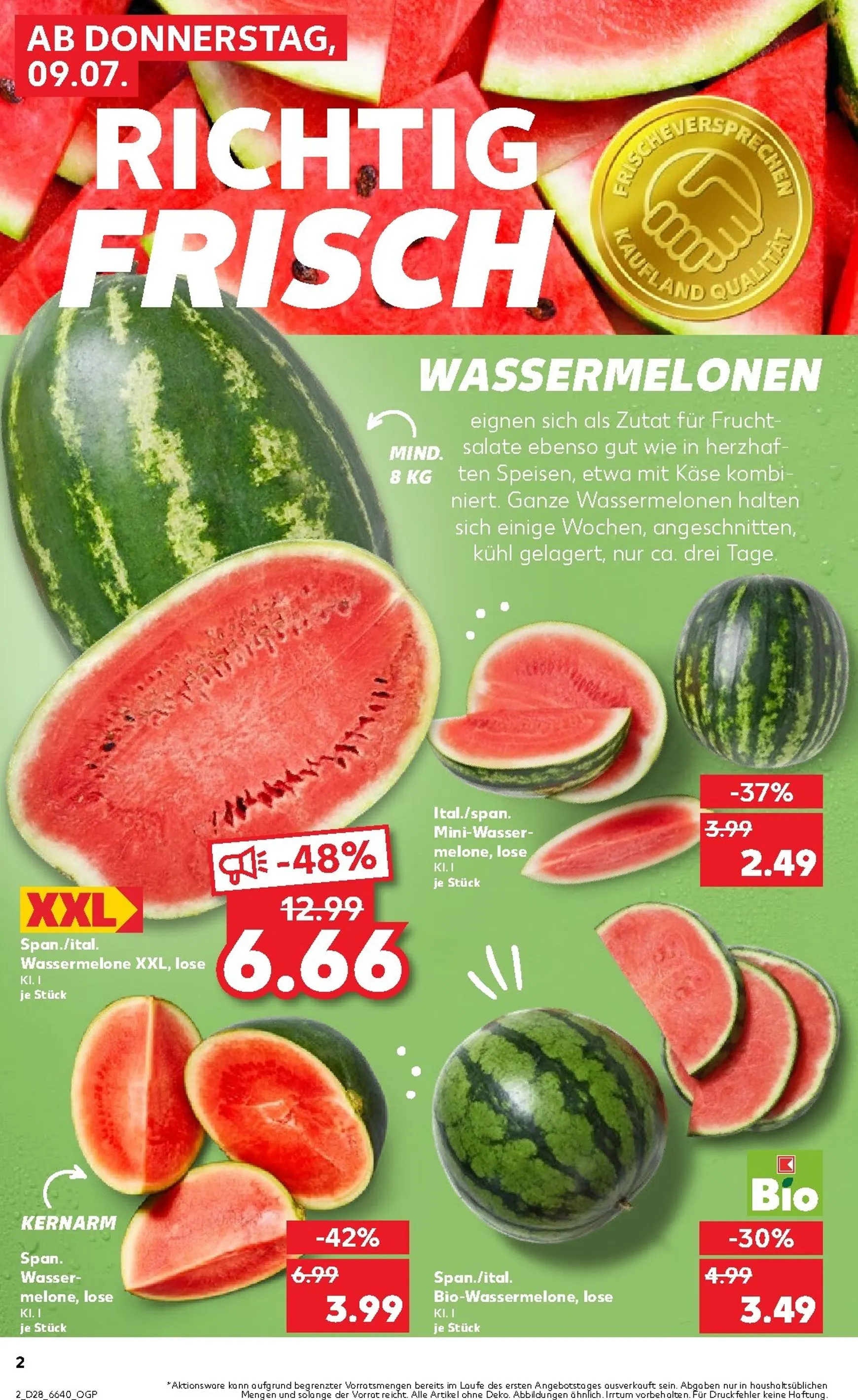 Kaufland Prospekt nächste Woche – von Donnerstag 09.07.2026 bis Mittwoch 15.07.2026 von 9. Juli bis 15. Juli 2026 - Prospekt seite 2