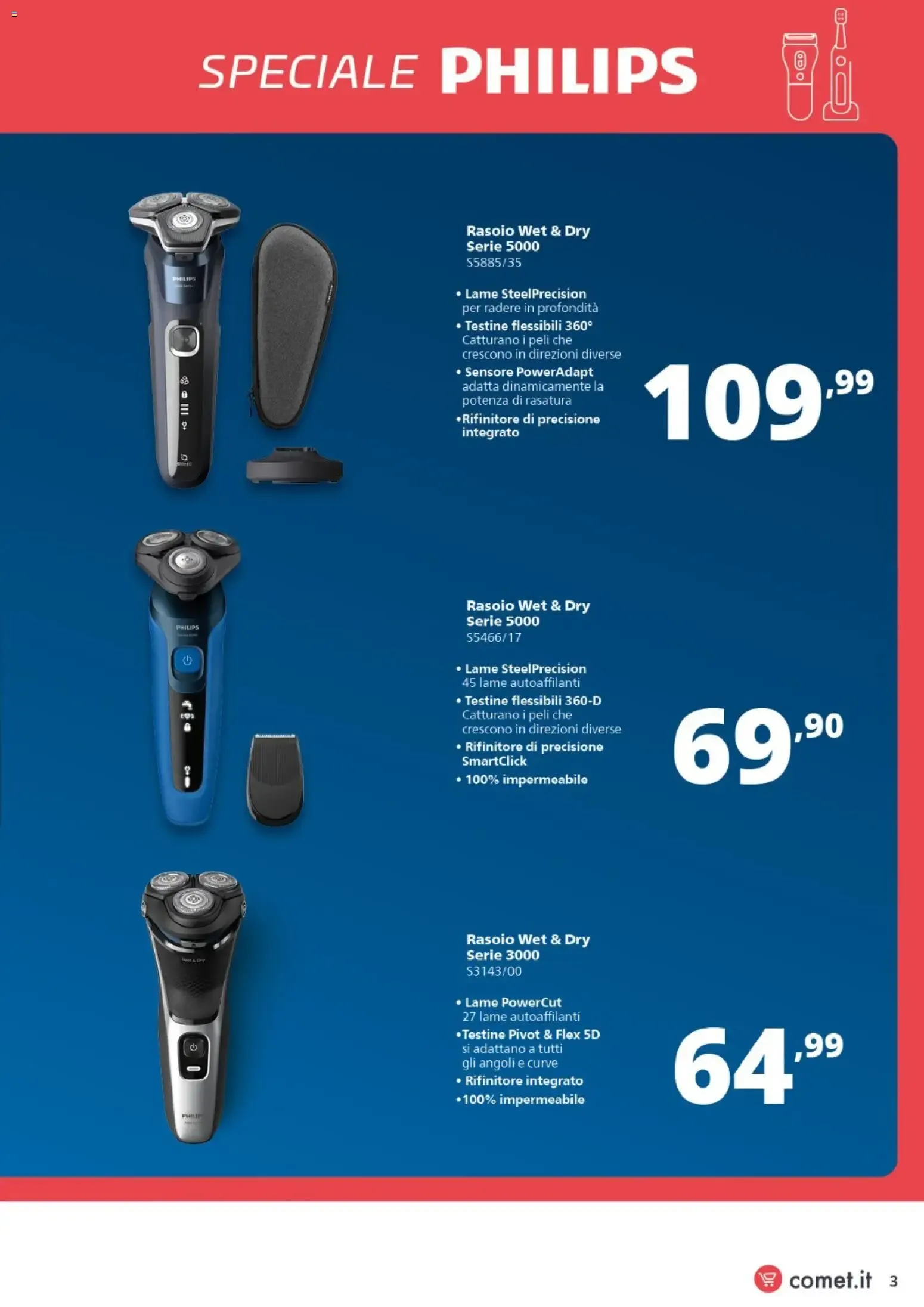 Nuovo Comet volantino Philips dal 24/09/2026 > offerte anteprima 🛍️ da 24 settembre a 11 ottobre di 2026 - Pagina del volantino 3