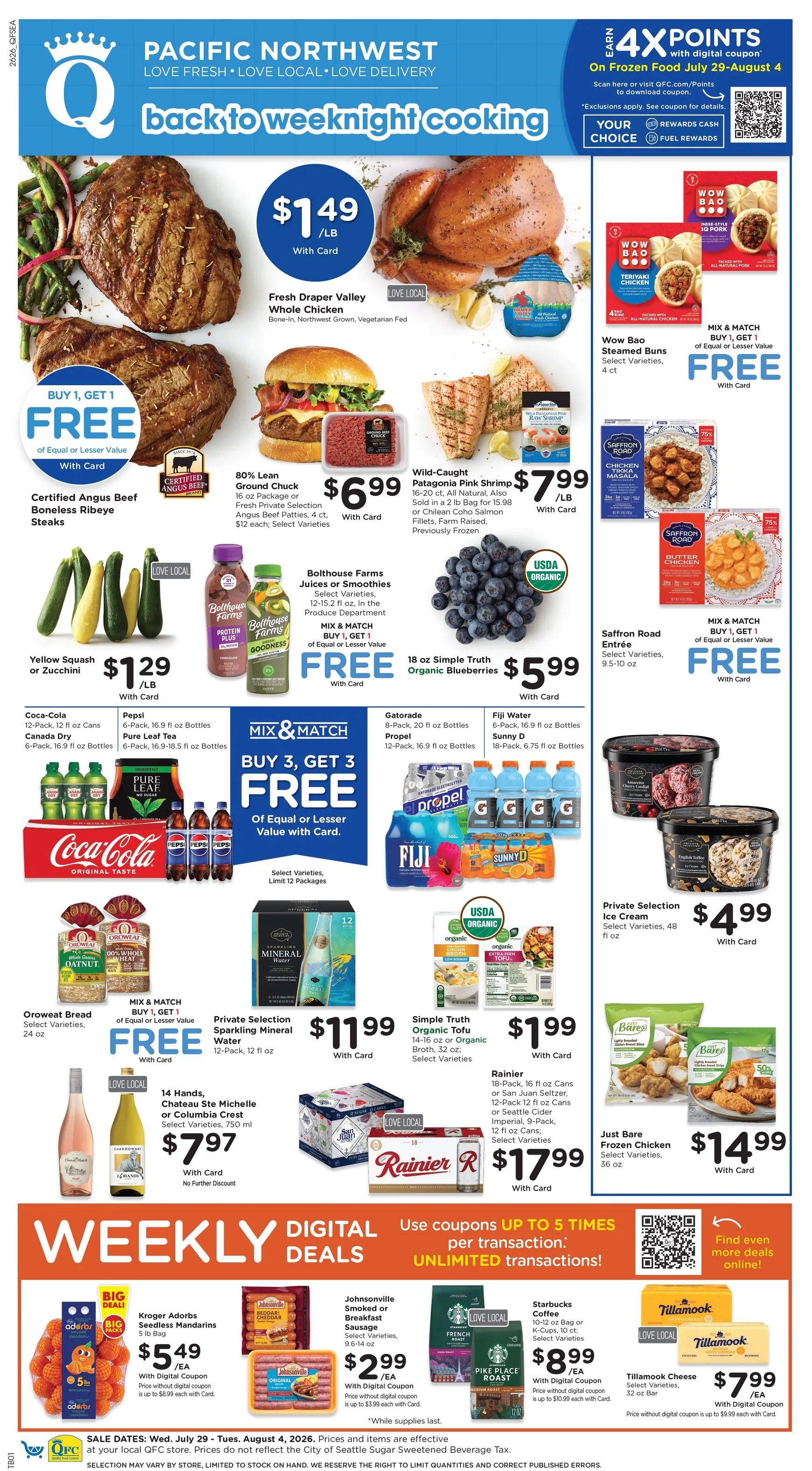 QFC Pacific Northwest: Back to Weeknight Cooking - Weekly Digital Deals
