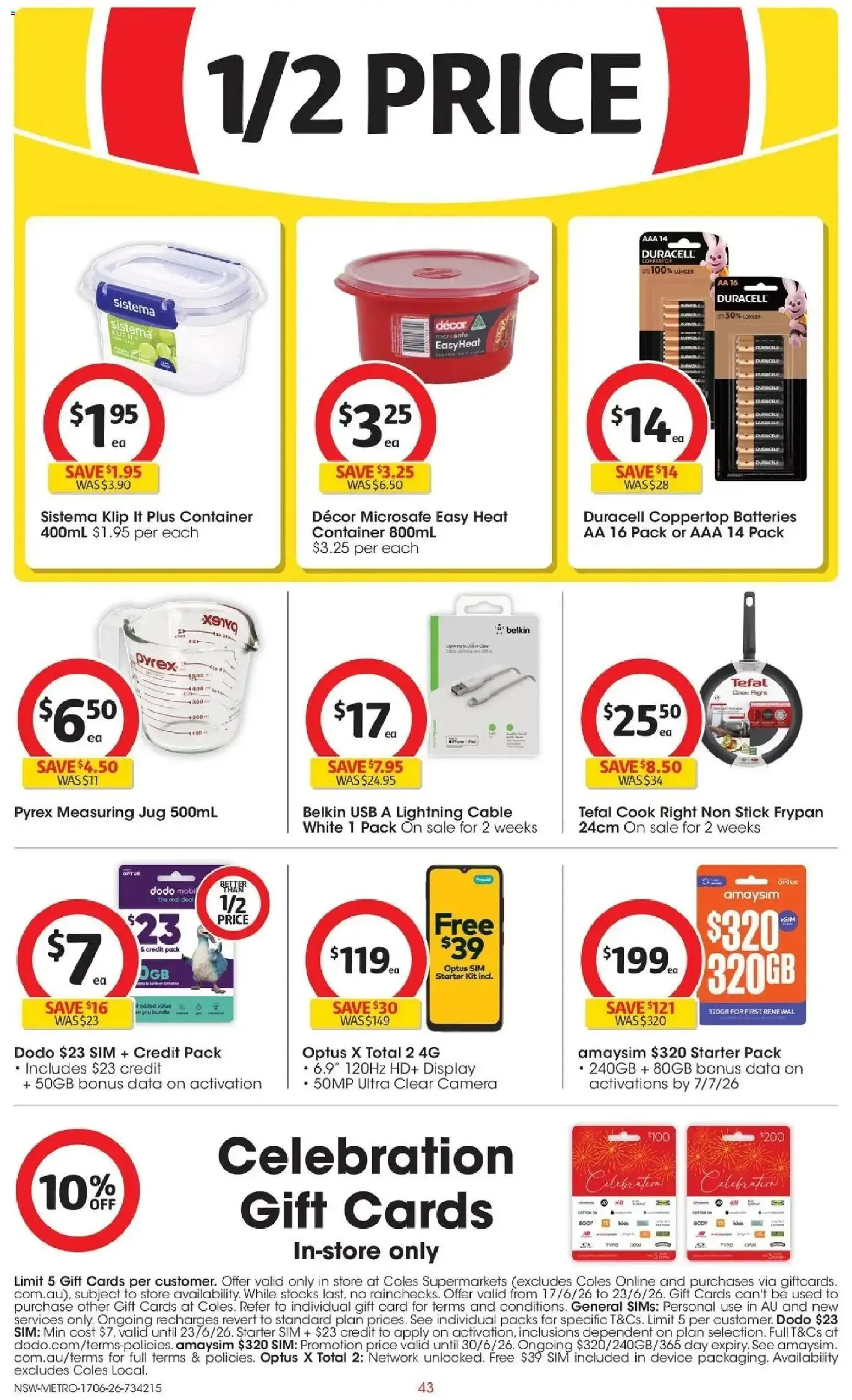 Coles catalogue valid from 17/06/2026 > Online Australia - Catalogue valid from 17 June to 23 June 2026 - page 43