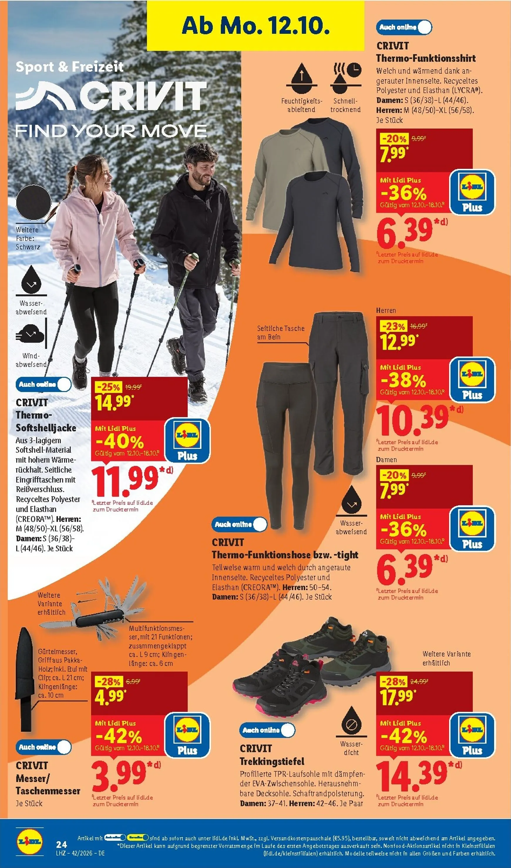 Lidl - Angebot der Woche Prospekt nächste Woche – von Montag 12.10.2026 bis Samstag 17.10.2026 von 12. Oktober bis 17. Oktober 2026 - Prospekt seite 14
