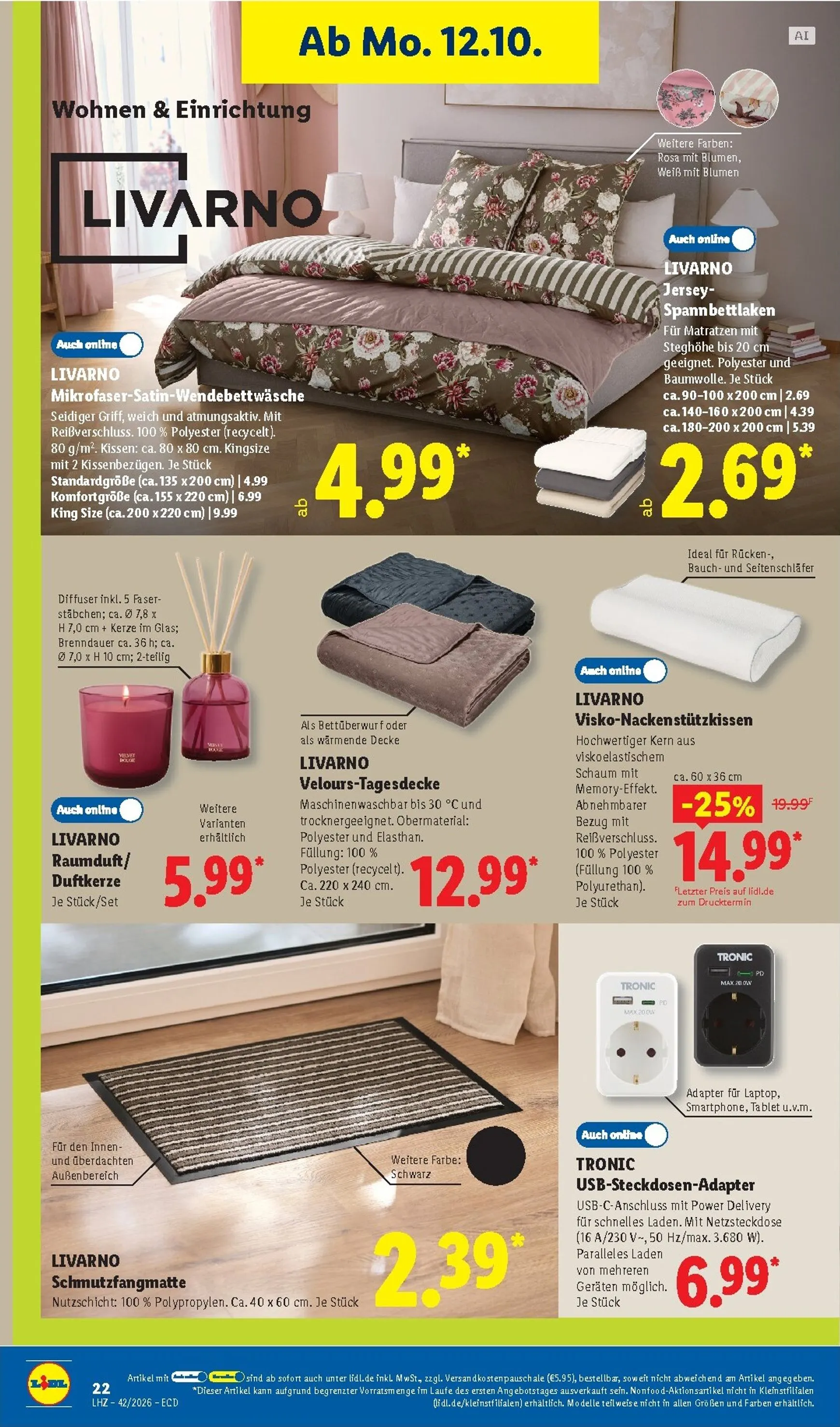 Lidl - Angebot der Woche Prospekt nächste Woche – von Montag 12.10.2026 bis Samstag 17.10.2026 von 12. Oktober bis 17. Oktober 2026 - Prospekt seite 12