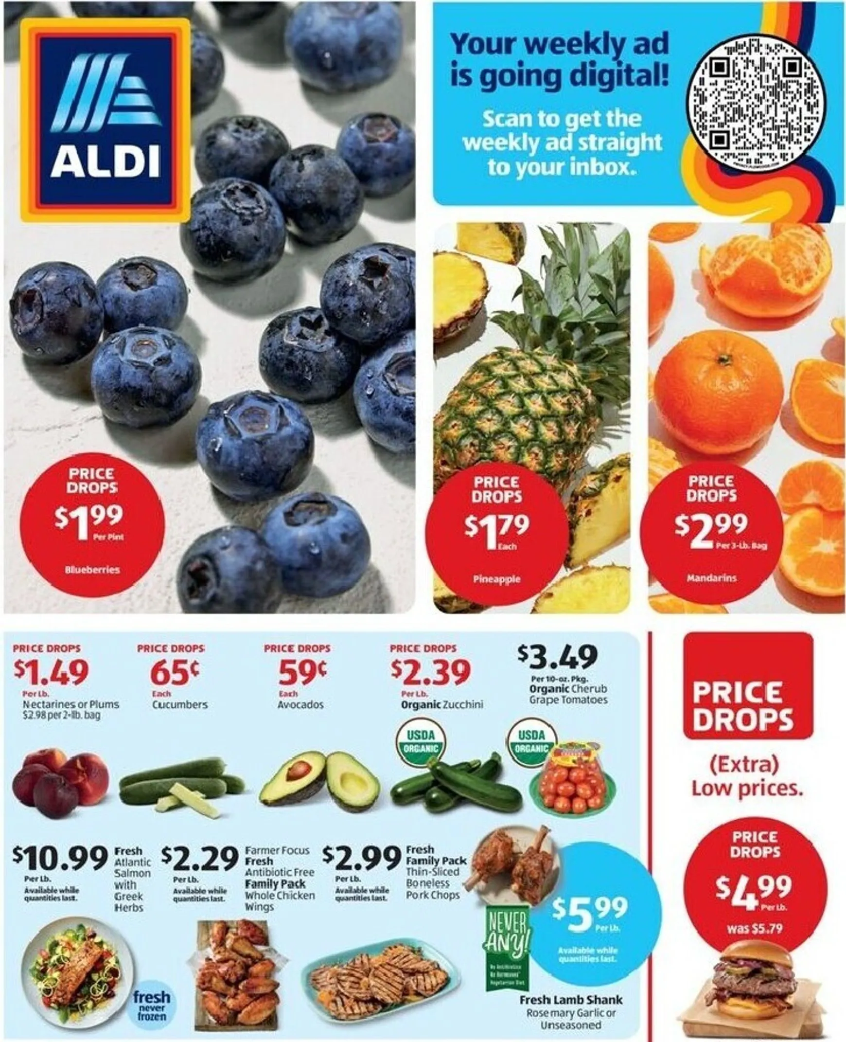 Current ALDI leaflet valid from Wednesday 07/08/2026 to Tuesday 07/14/2026