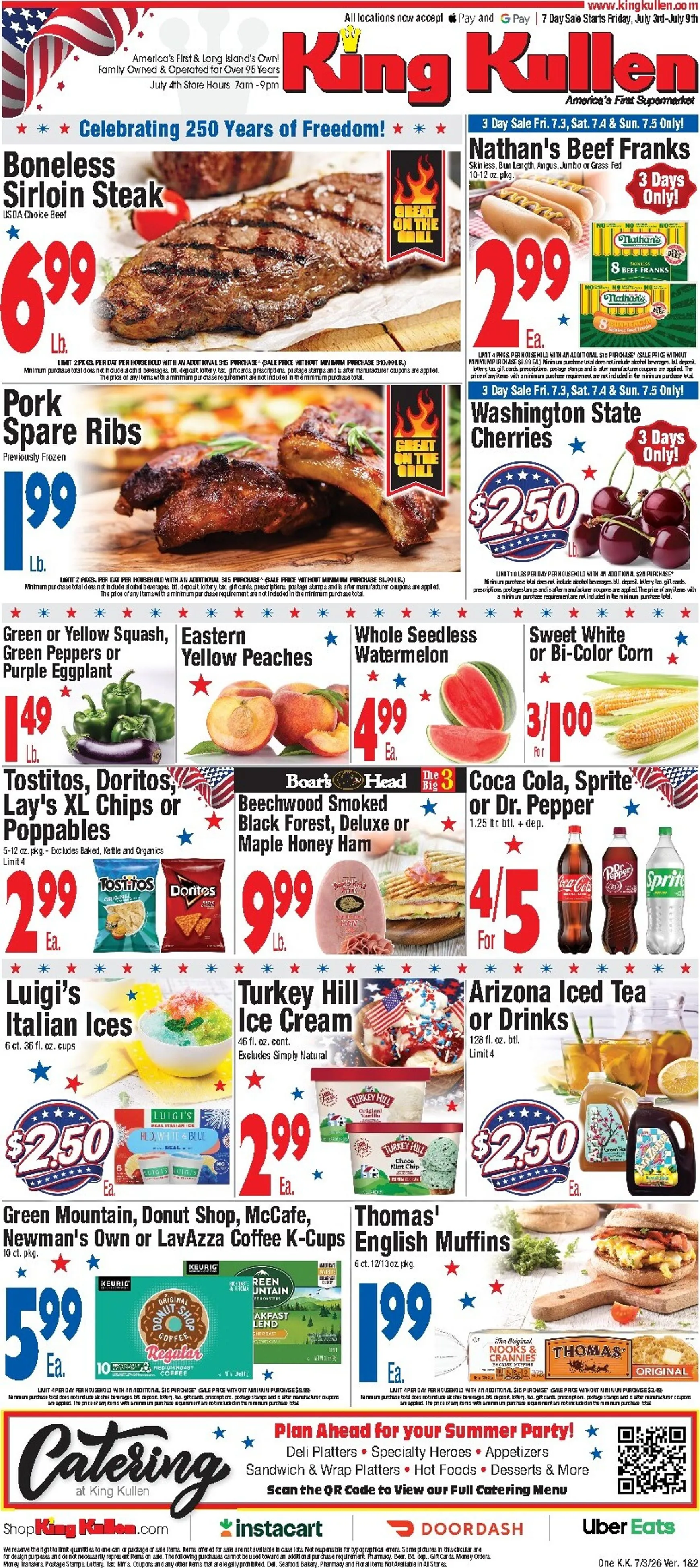 Current King Kullen leaflet valid from Thursday 07/02/2026 to Thursday 07/09/2026