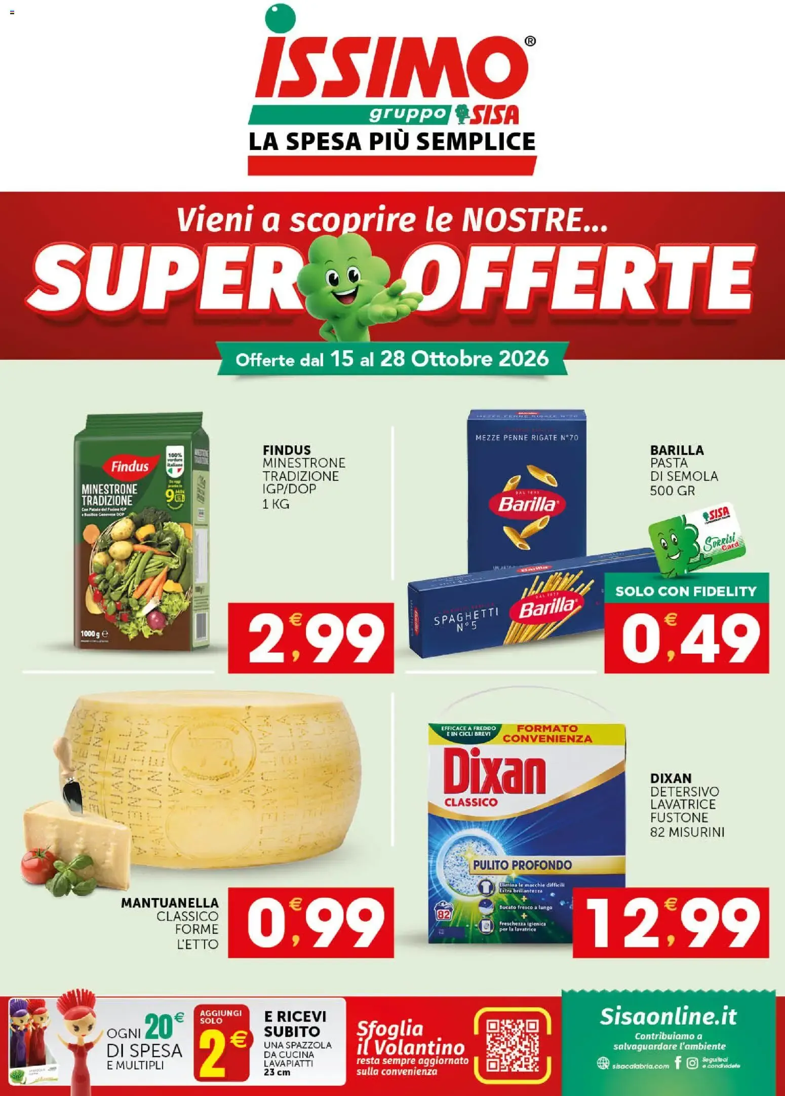 Nuovo SISA volantino Issimo dal 15/10/2026 > offerte anteprima 🛍️ da 15 ottobre a 28 ottobre di 2026 - Pagina del volantino 1