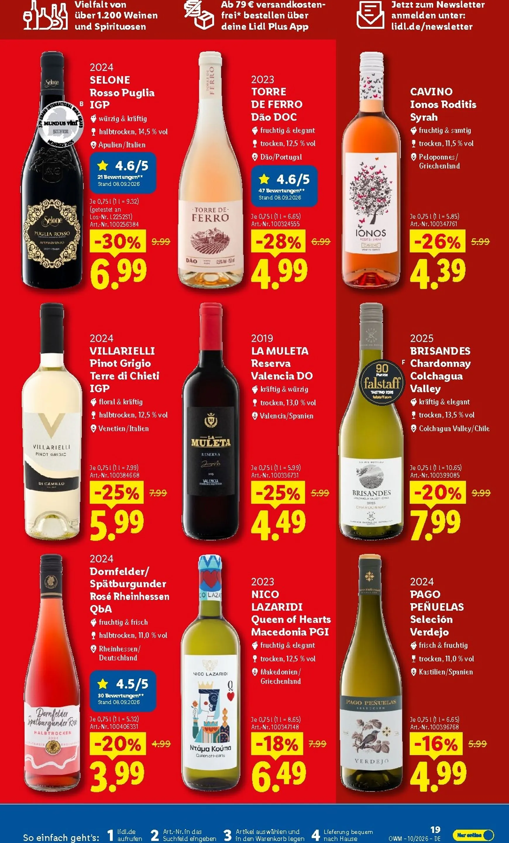 Lidl - Wein & Spirituosen Prospekt – von Donnerstag 01.10.2026 bis Samstag 31.10.2026 von 1. Oktober bis 31. Oktober 2026 - Prospekt seite 19