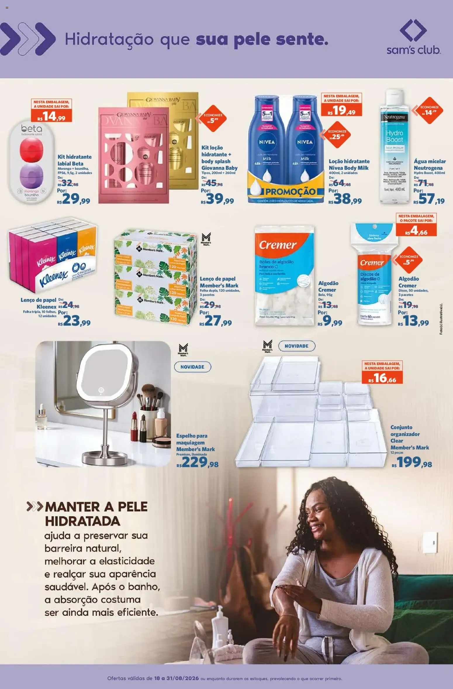 Encarte de Sam's Club ofertas Beleza de 18/08/2026 | Promoções Online 18 de agosto até 31 de agosto 2026 - Pagina 8