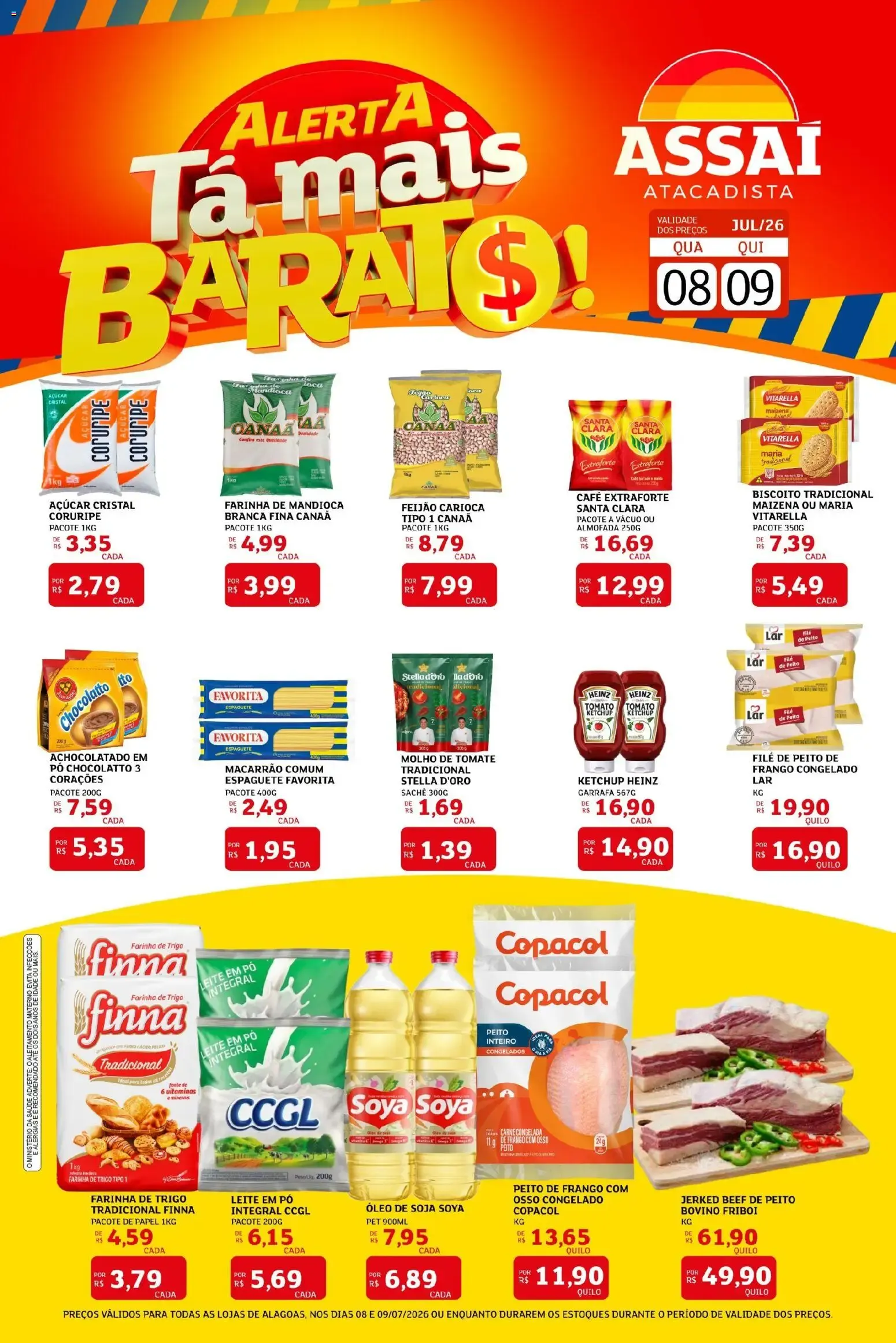 Encarte de Assaí Atacadista ofertas - AL de 08/07/2026 | Promoções Online 8 de julho até 9 de julho 2026 - Pagina 1