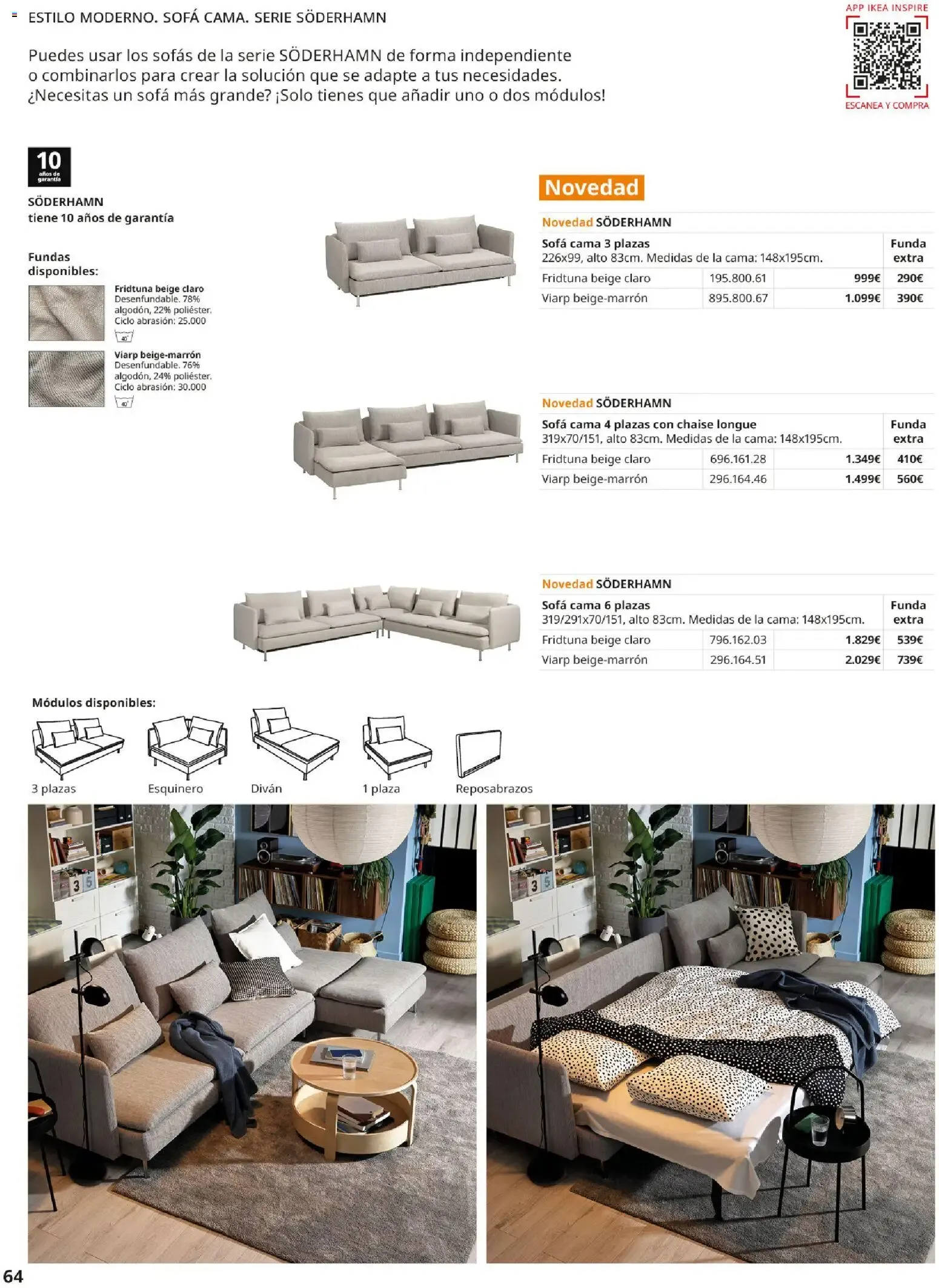 Catálogo de Guía de Compra Sofás IKEA 7 de mayo al 31 de agosto 2026 - Página 64