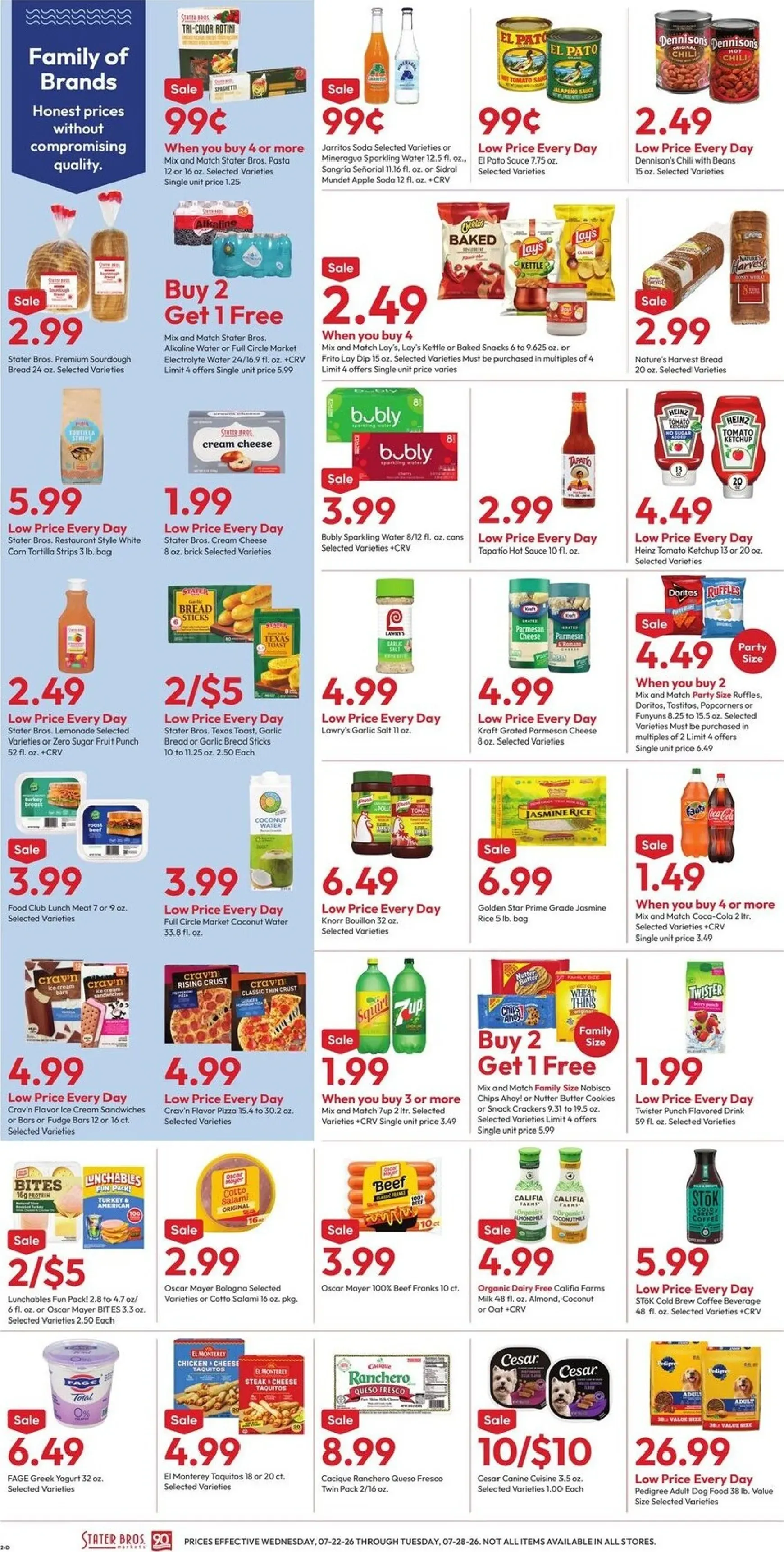 Weekly ad Current Stater Bros. leaflet valid from Wednesday 07/22/2026 to Tuesday 07/28/2026 from July 22 to July 28 2026 - Page 2