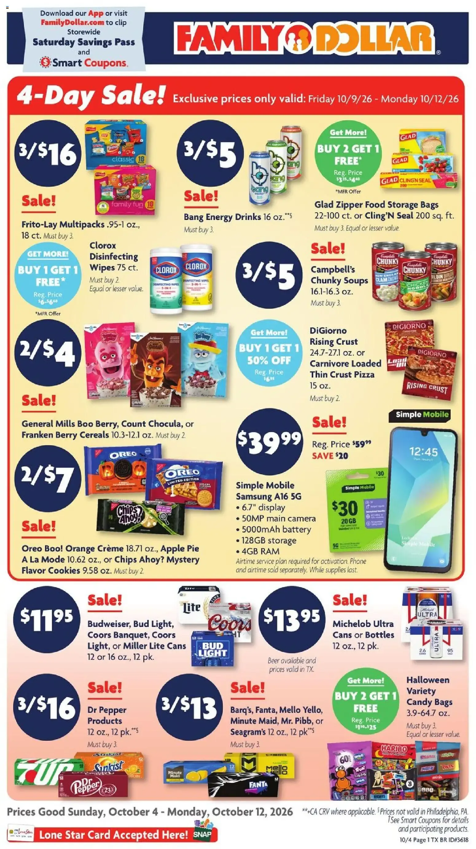 Family Dollar Weekly Ad (10/04 - 10/12 2026) - Flyer