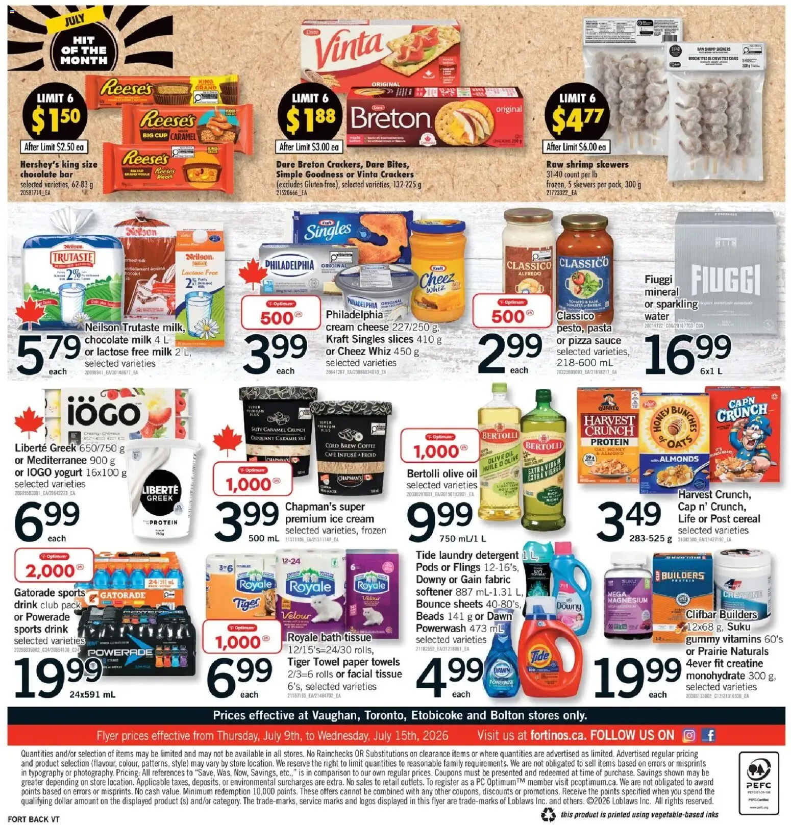 Fortinos weekly flyer / circulaire from Jul 9, 2026 > weekly specials & deals from July 9 to July 15 2026 - flyer page 2