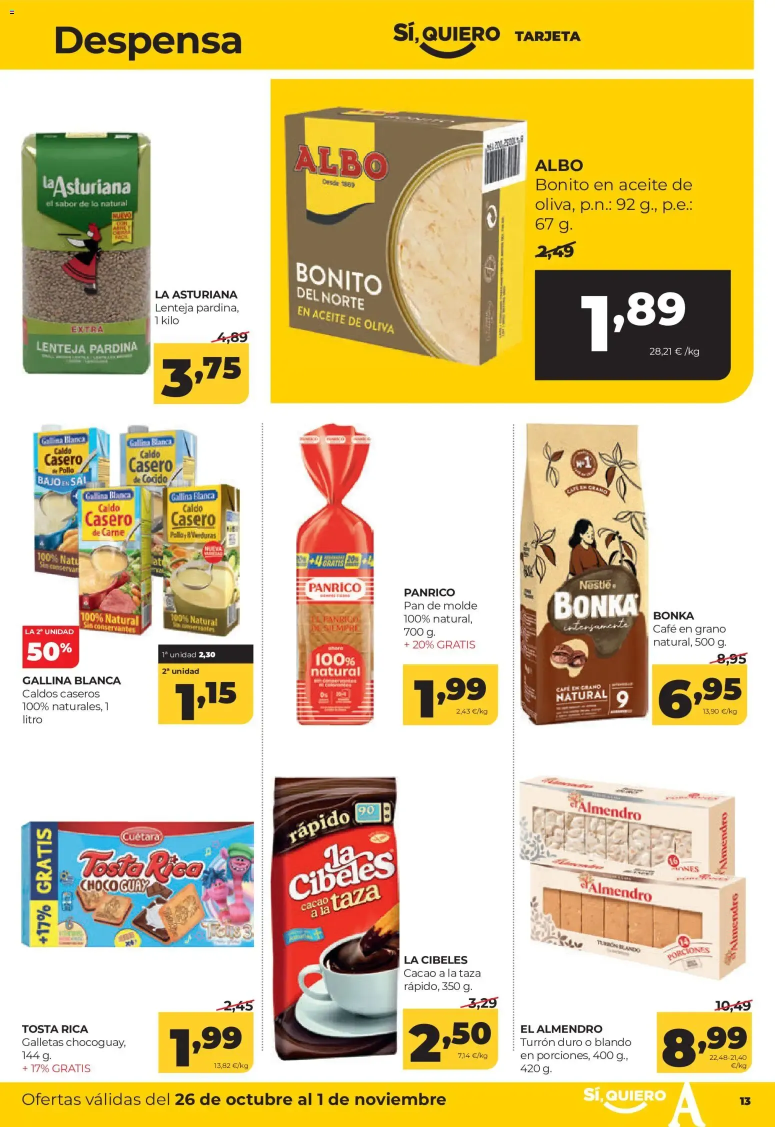 Catálogo de Alimerka folleto >> 26/10 - 01/11/2026 (catálogo) 26 de octubre al 1 de noviembre 2026 - Página 13