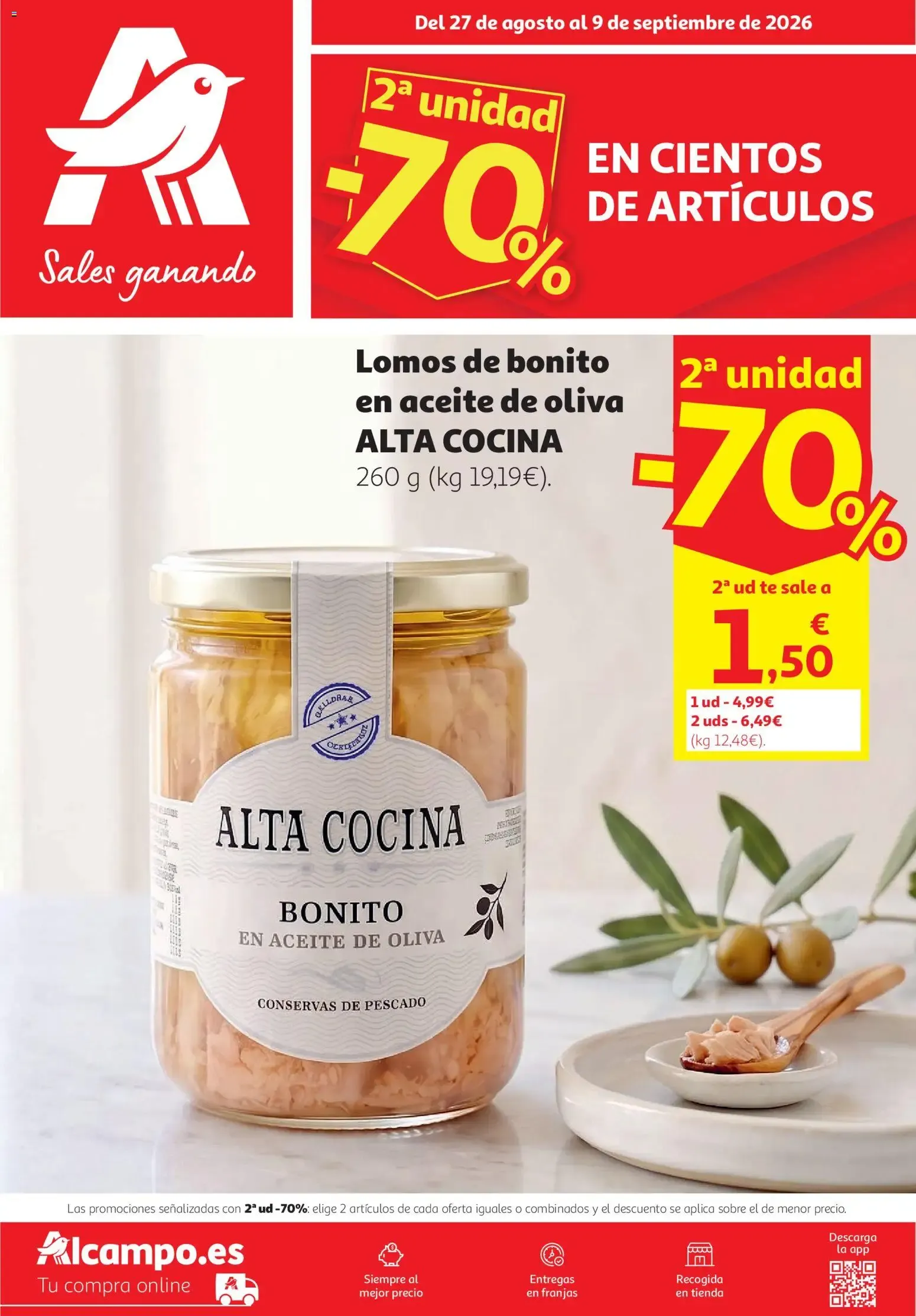 Catálogo de Alcampo Supermercado Nacional 27/08/2026 - 09/09/2026 27 de agosto al 9 de septiembre 2026 - Página 1