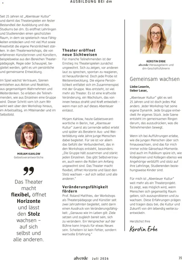 dm Magazin alverde - Mit Mission bei Miss Germany von 1. Juli bis 31. Juli 2026 - Prospekt seite 35