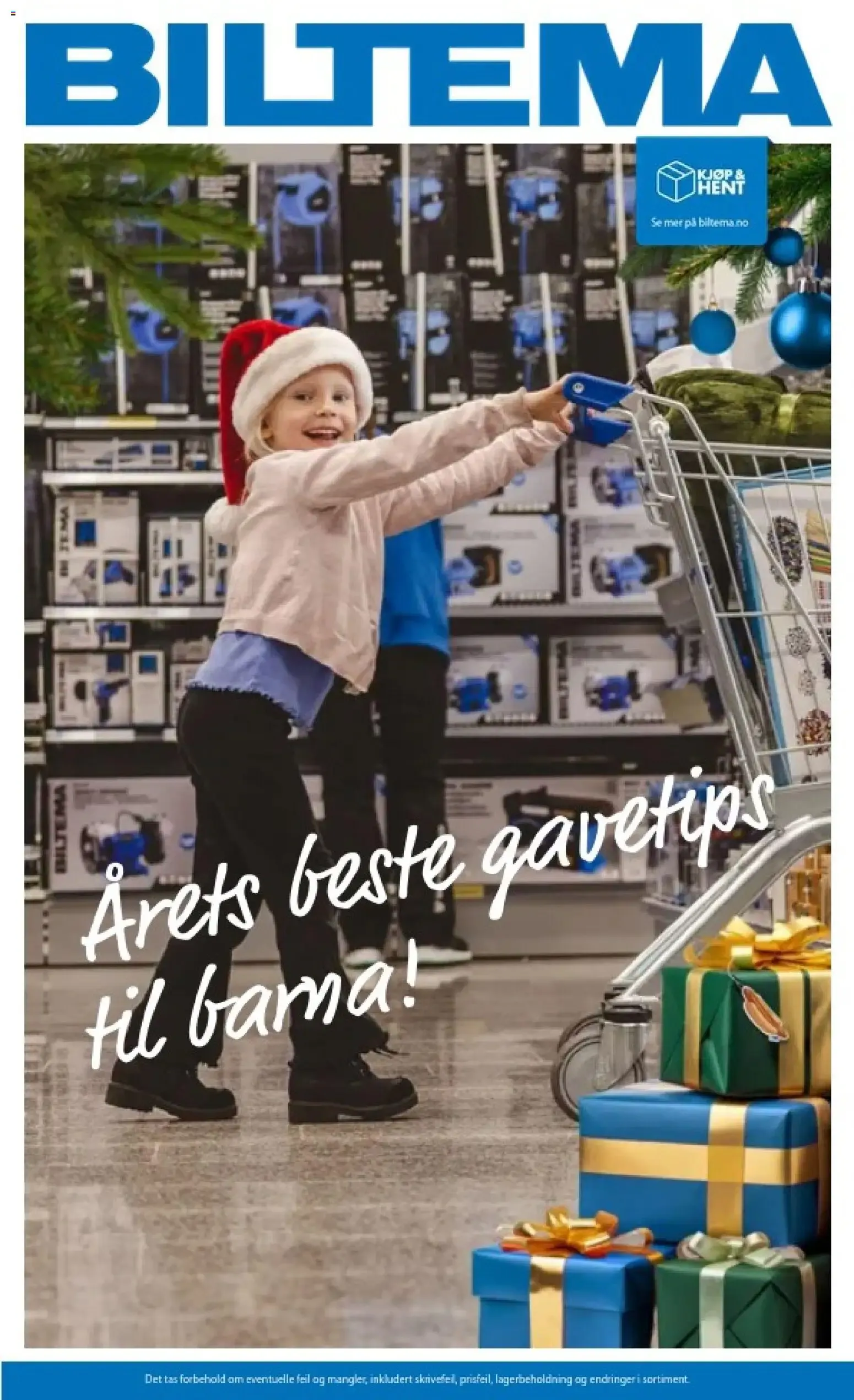 Biltema kundeavis barn gavetips (25/10/2026 - 24/12/2026) - Kundeavis og tilbud fra 25. oktober til 24. desember 2026 - kundeavisside 1