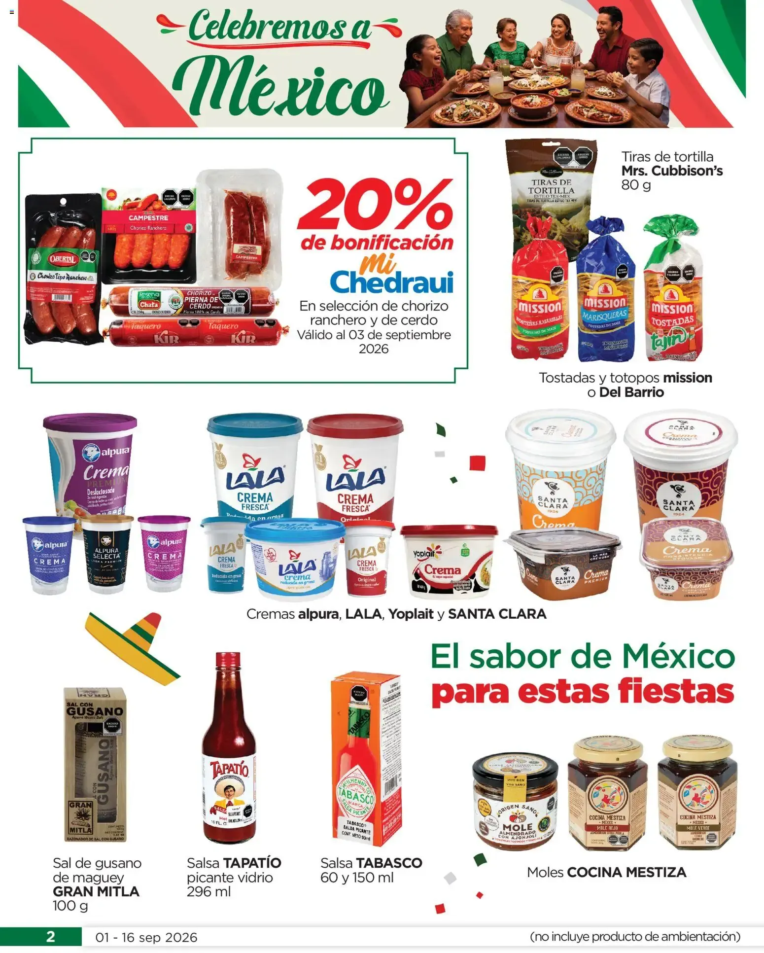 Catálogo de Chedraui Celebremos a México (01/09/2026 - 16/09/2026) - catálogo en línea 1 de septiembre al 16 de septiembre 2026 - Pagina 2