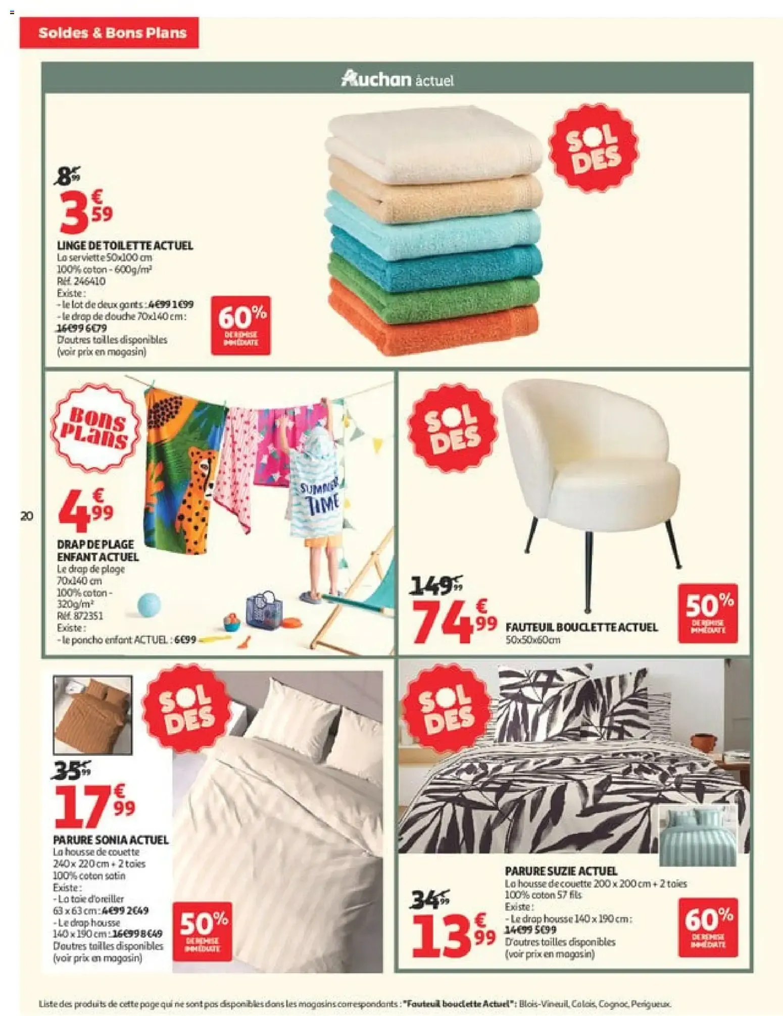 Auchan - Soldes & Bons Plans du 24 juin au 21 juillet 2026 - Catalogue page 20