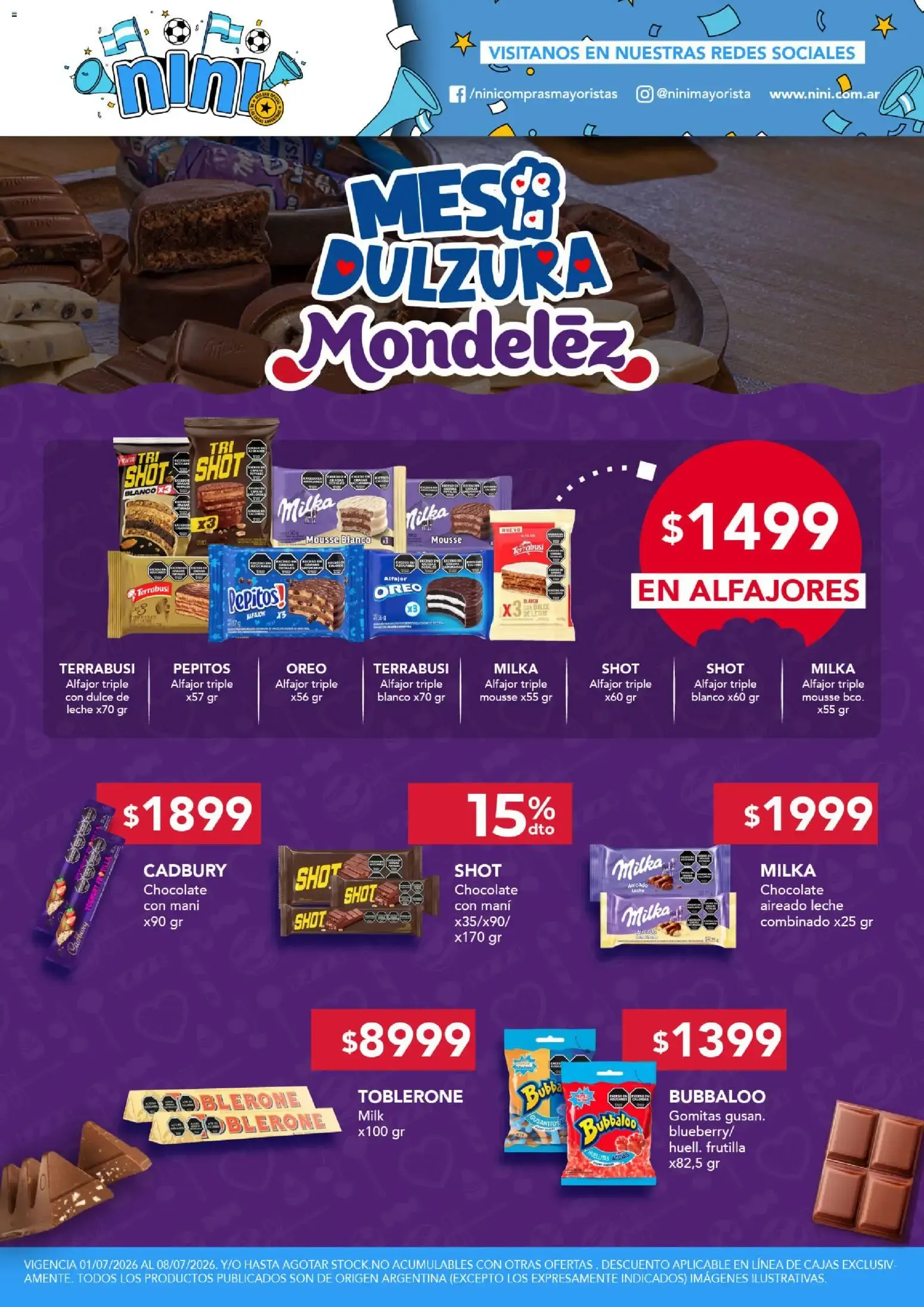 Ofertas de NINI Mayorista ofertas del 01/07/2026 - 08/07/2026 1 de julio al 8 de julio 2026 - Página 1 del catálogo