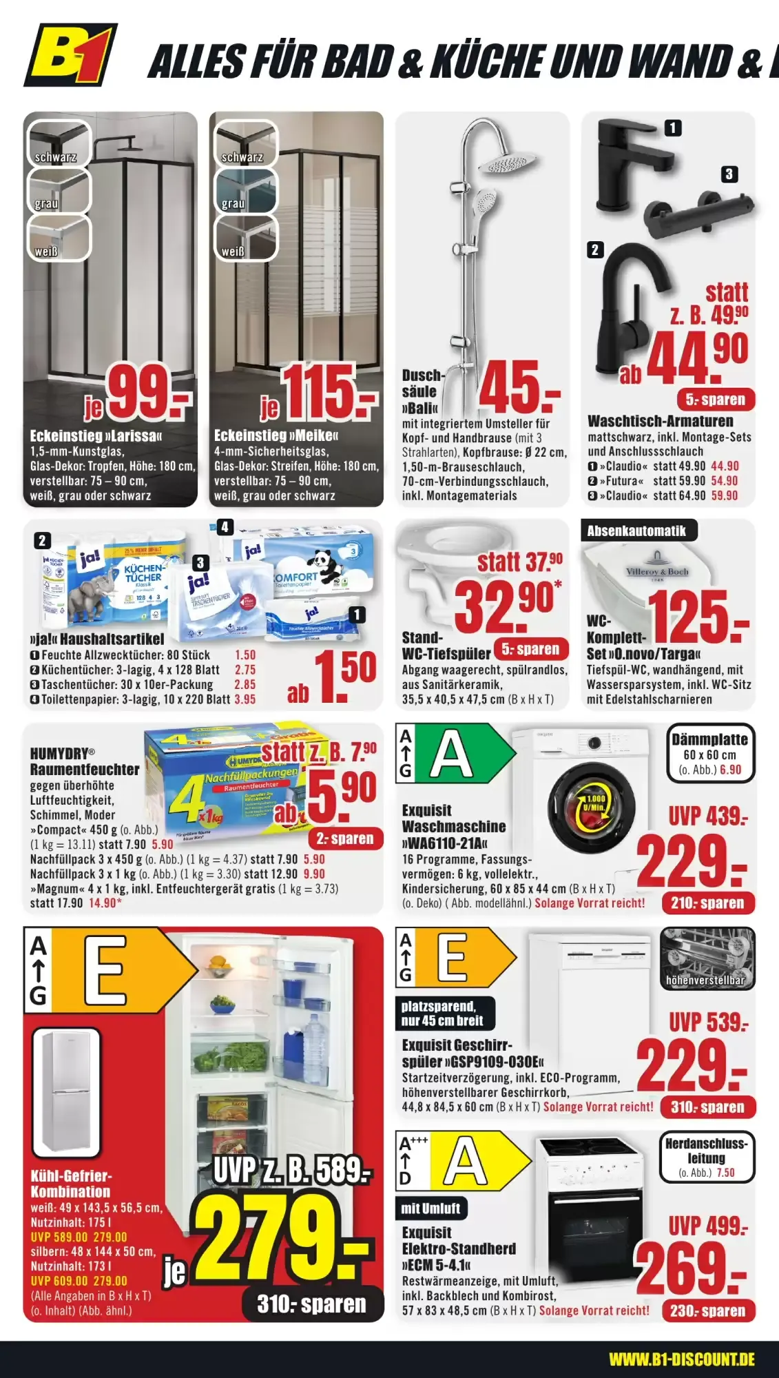 B1 Discount Baumarkt Prospekt woche 36 von 5. September bis 11. September 2026 - Prospekt seite 2