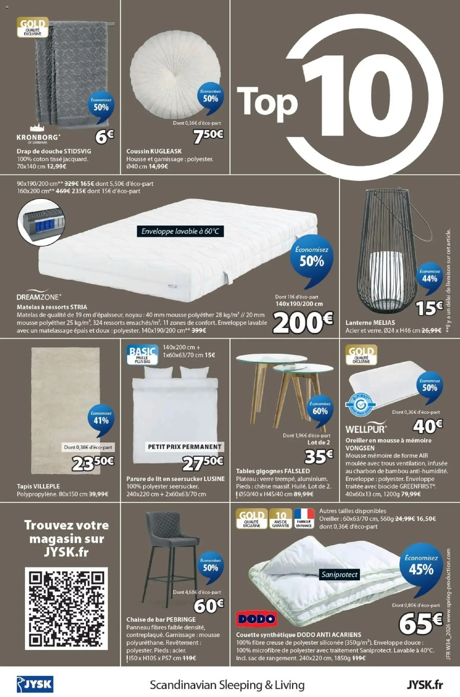 Jysk prospectus à partir du 22/07/2026 - promo en ligne du 22 juillet au 31 août 2026 - Catalogue page 8
