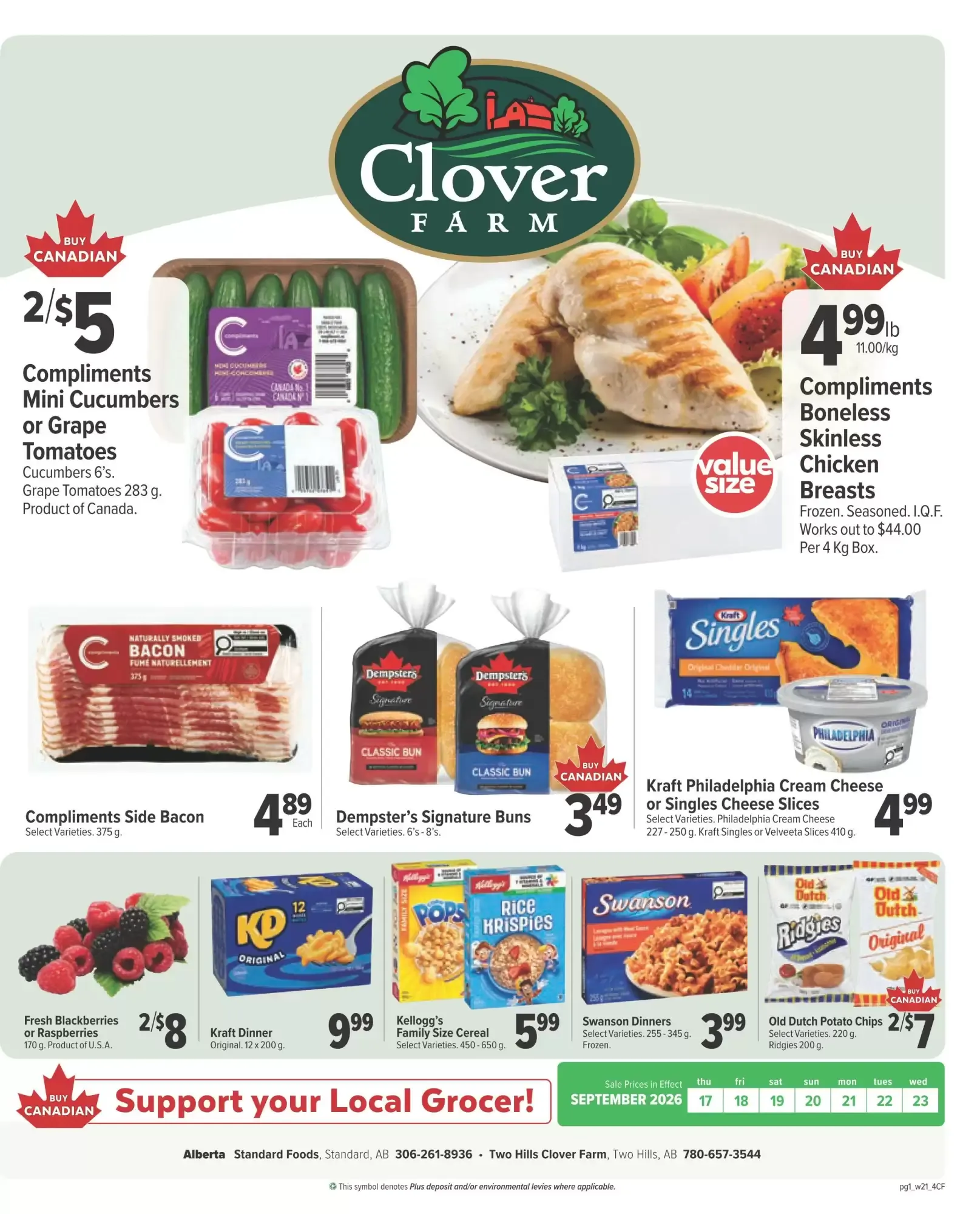 Clover Farm flyer week 38 from September 17 to September 23 2026 - flyer page 1