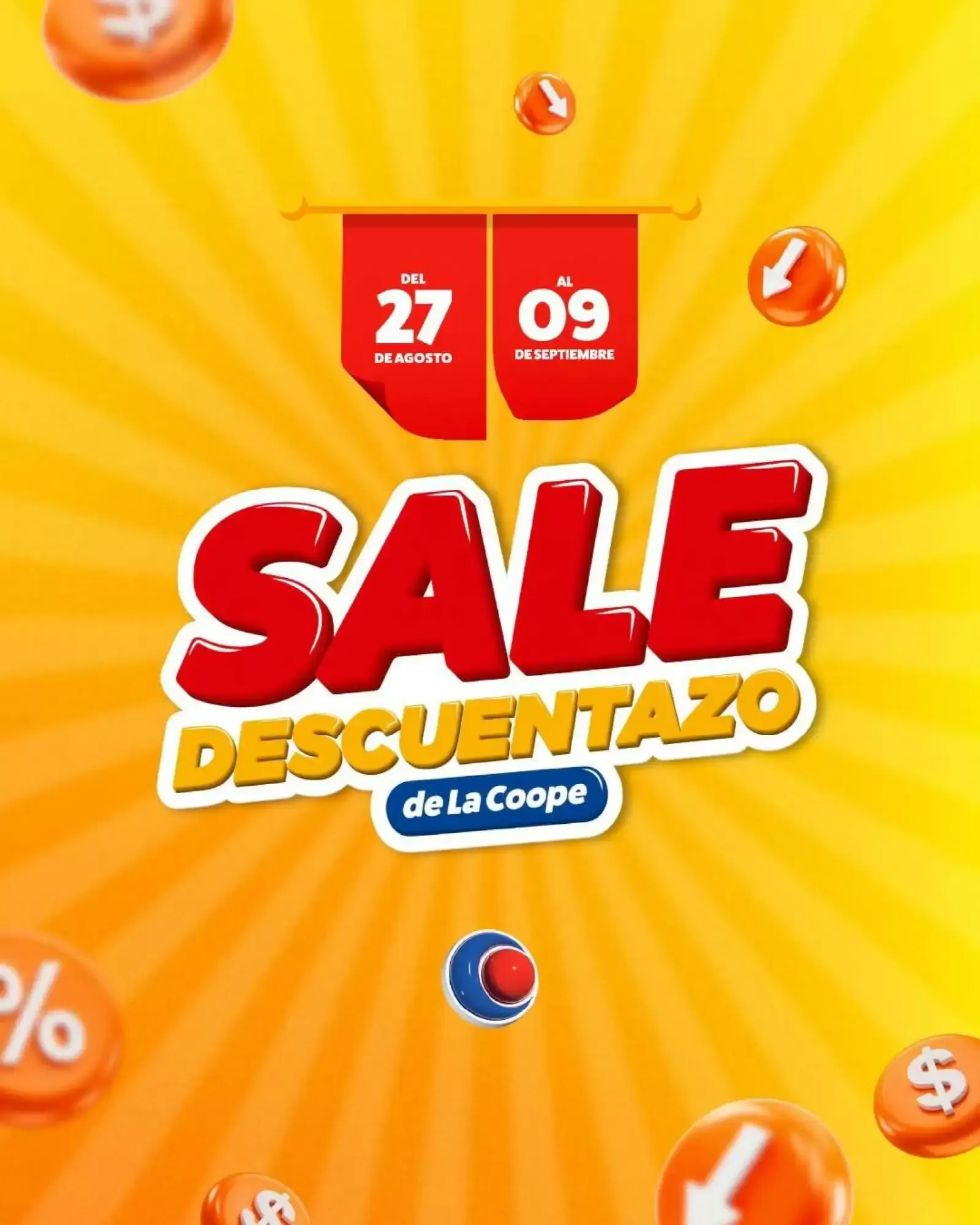 Ofertas de Sale Descuentazo de La Coope 27 de agosto al 9 de septiembre 2026 - Página 1 del catálogo