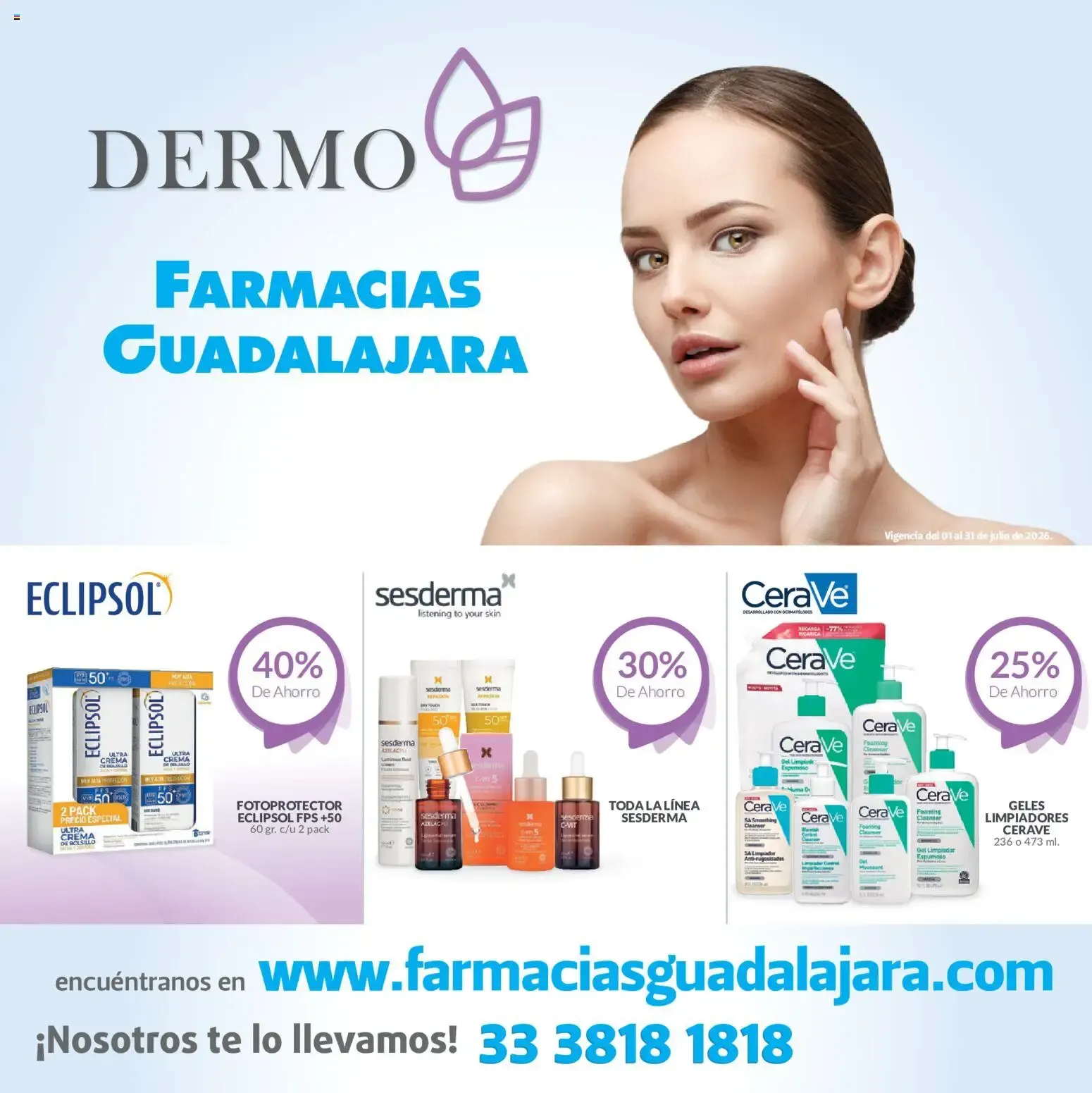 Catálogo de Farmacia Guadalajara catálogo Dermo (01/07/2026 - 31/07/2026) - catálogo en línea 1 de julio al 31 de julio 2026 - Pagina 1