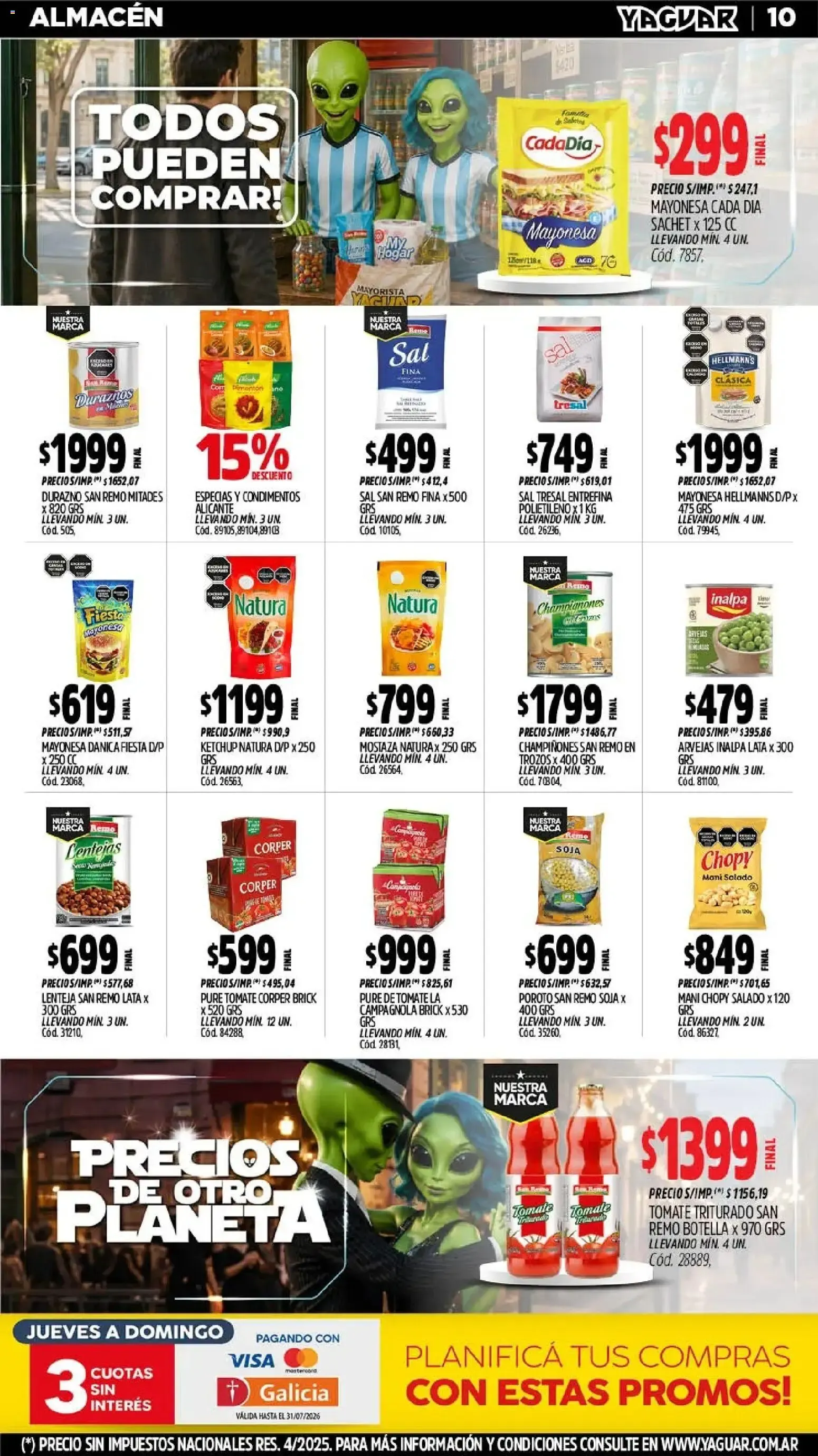 Ofertas de Yaguar - Precios de Otro Planeta - Oferta Semanal Santa Fé del 06/07/2026 - 12/07/2026 6 de julio al 12 de julio 2026 - Página 12 del catálogo