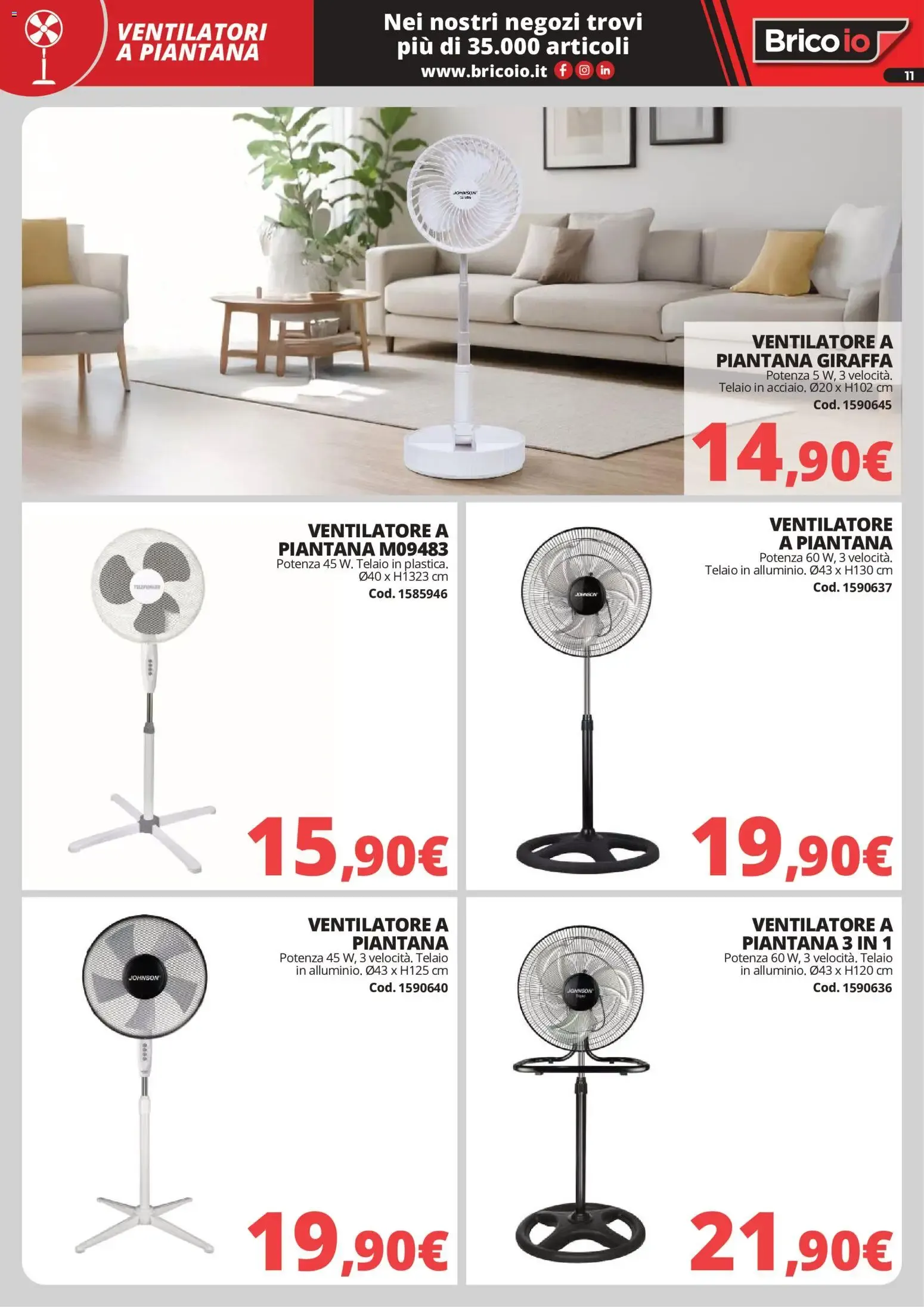 Nuovo Brico io volantino Refrigerazione dal 28/05/2026 > offerte anteprima 🛍️ da 28 maggio a 6 settembre di 2026 - Pagina del volantino 11