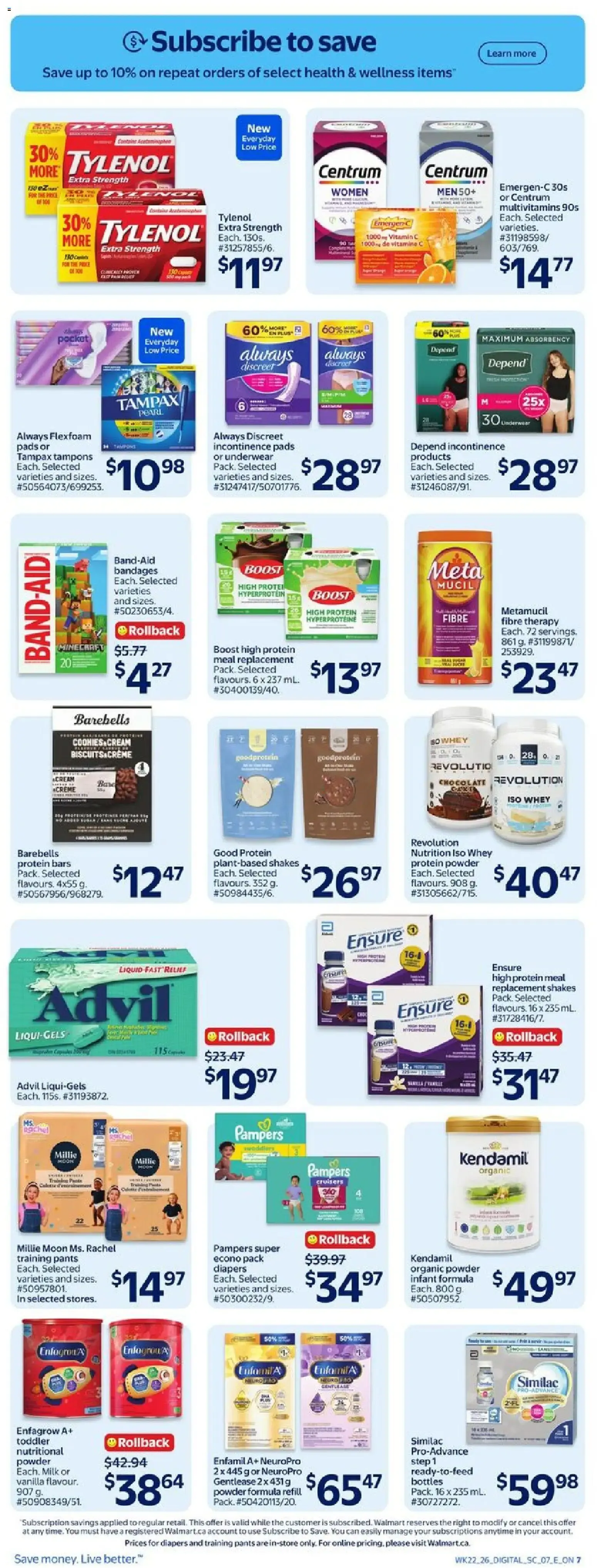 Walmart weekly flyer from Jun 25, 2026 > weekly specials & deals from June 25 to July 1 2026 - flyer page 8