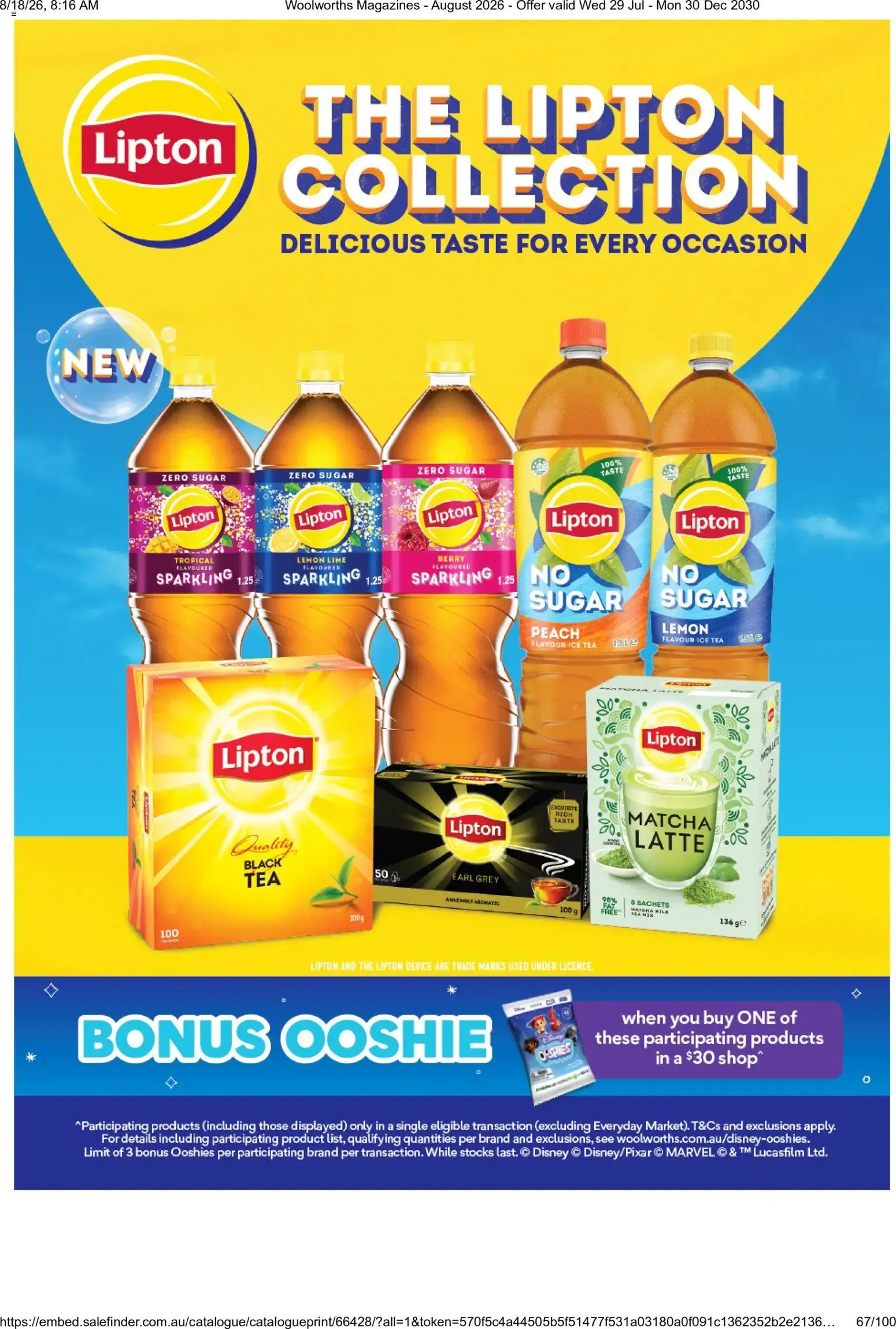 Woolworths Fresh Ideas - August 2026 - Catalogue valid from 29 July to 30 December 2030 - page 67