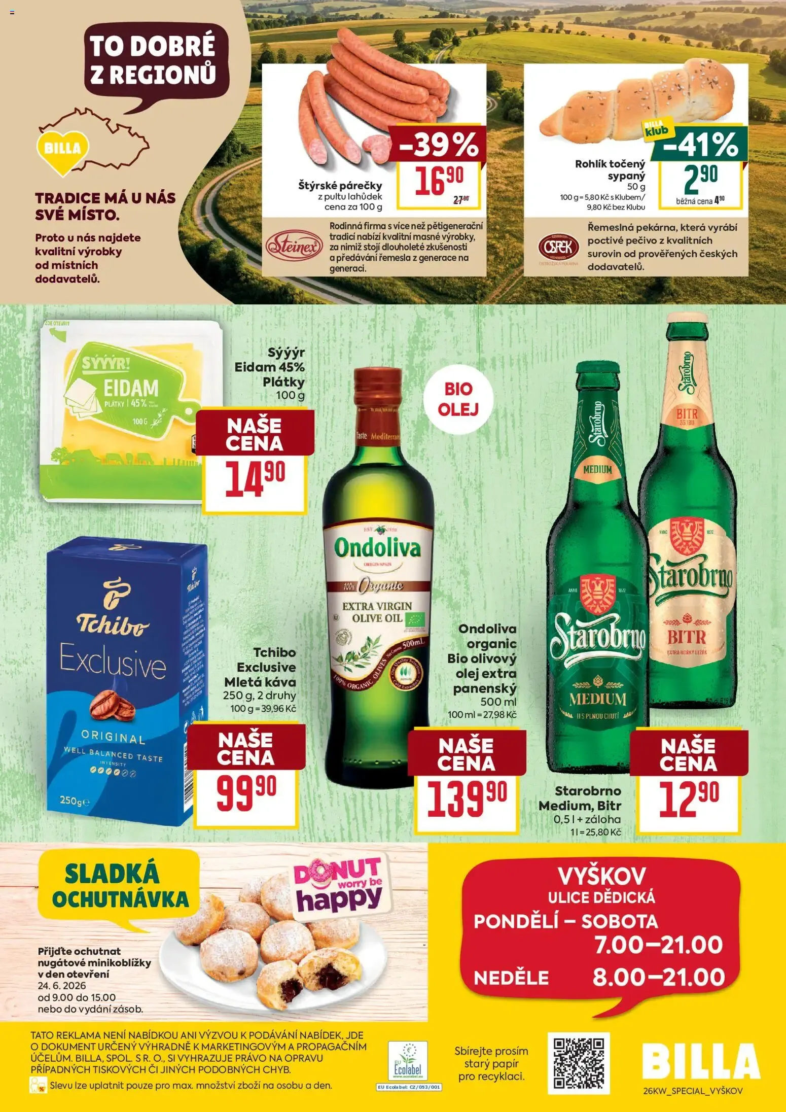 BILLA Vyškov - Nueva apertura y ofertas semanales - 24. června 30. června 2026 - Page 4